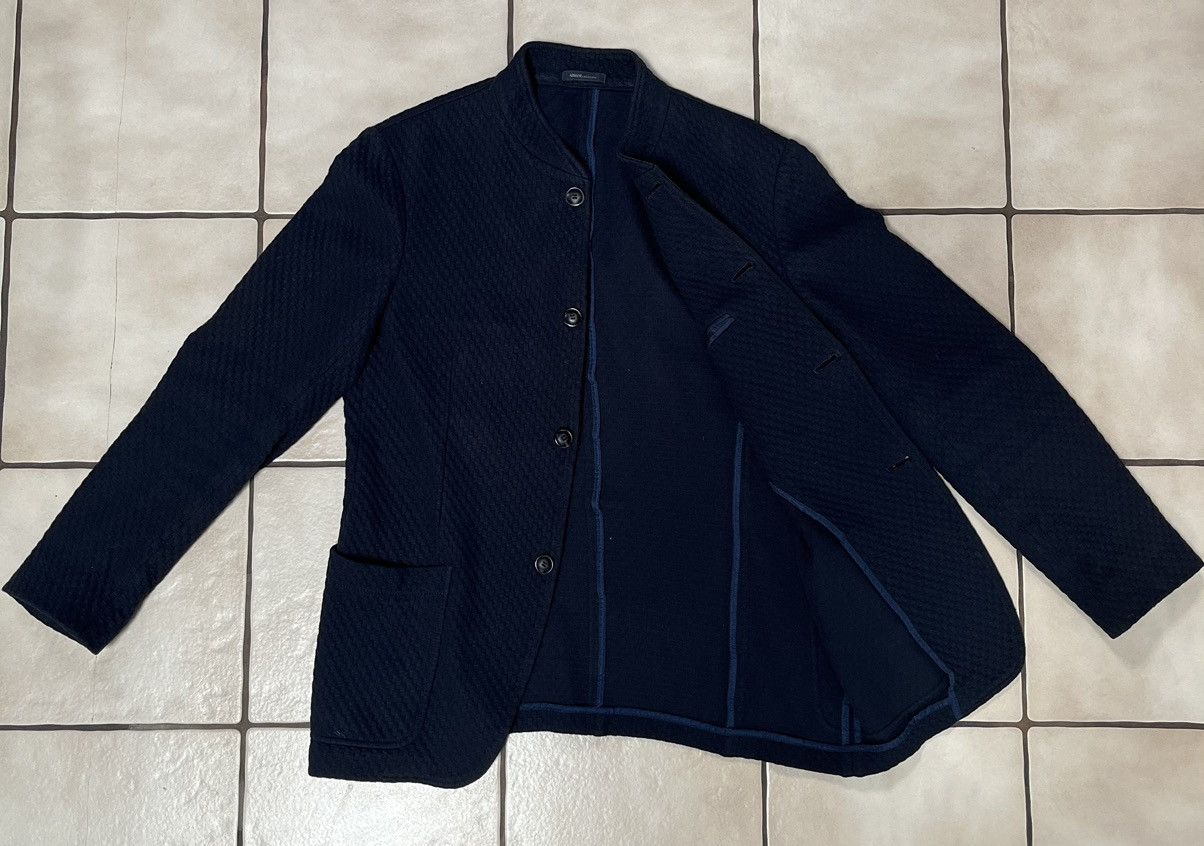 Armani Collezioni Armani Collezioni cotton navy blazer Size 38R - 2 Thumbnail