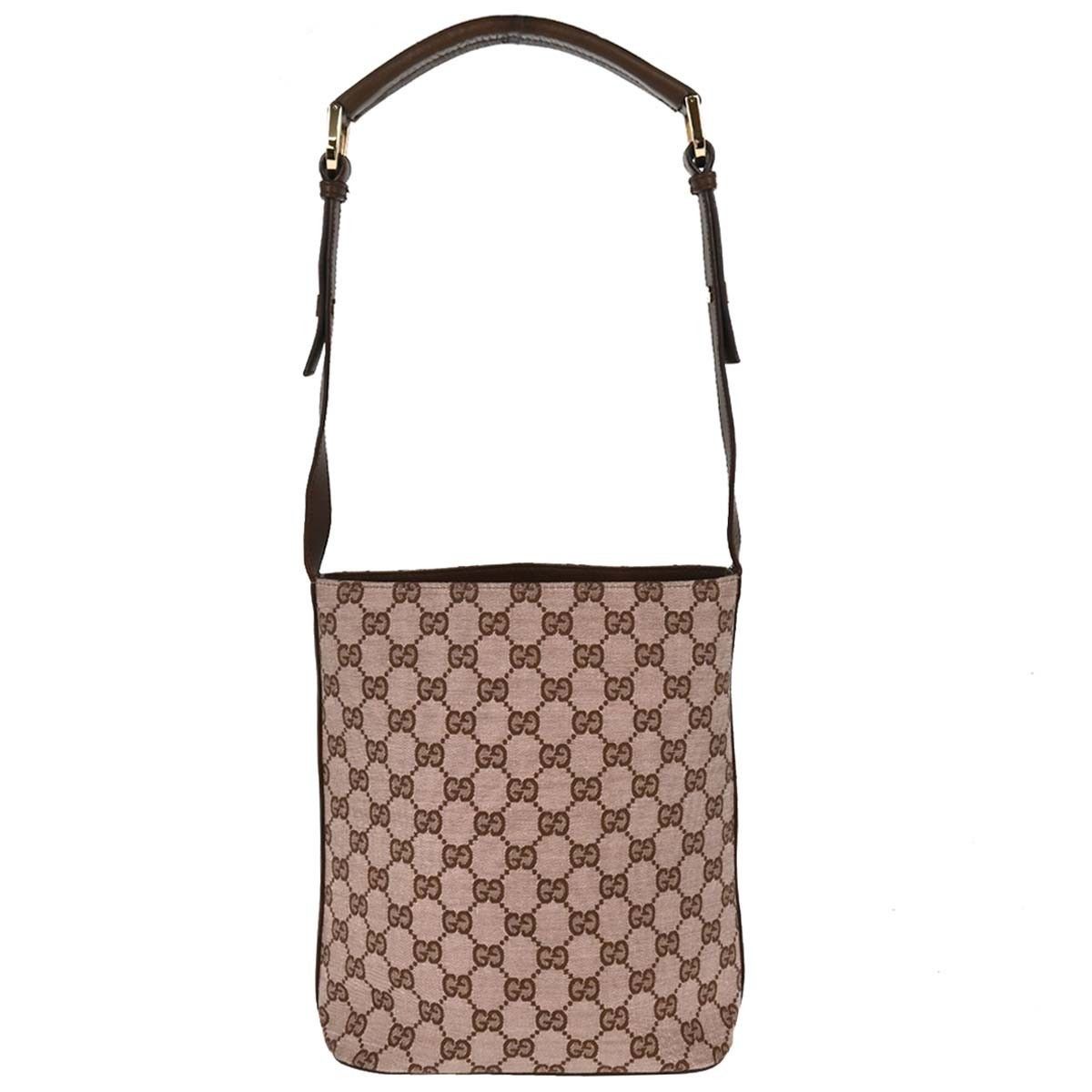 Gucci Gucci Vintage Bucket Bag Mini GG Coated Canvas Size ONE SIZE - 1 Thumbnail