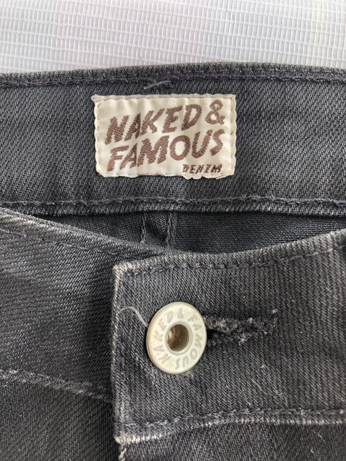 Naked & Famous Naked & Famous Black Power Stretch Jeans Denim Size US 30 / EU 46 - 5 Thumbnail