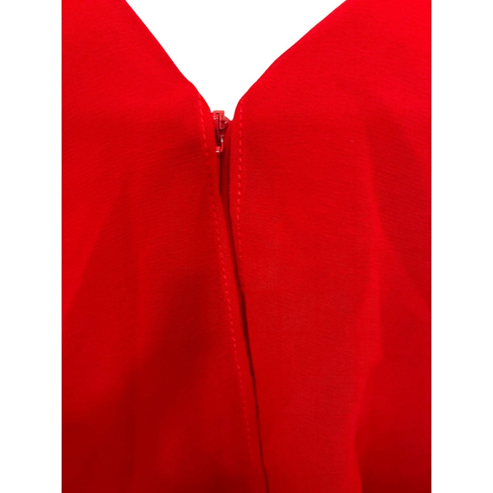 REVOLVE Revolve Fame and Partners Red Ruffle Jumpsuit Wedding 0 Size 25" / US 0 / IT 36 - 8 Thumbnail