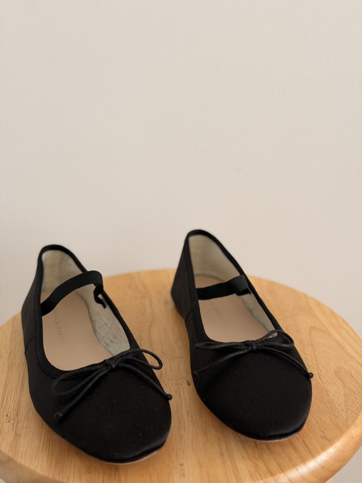 Loeffler Randall Satin Ballet Flats in Black, Women's (Size 7.5) — image 3 of 5