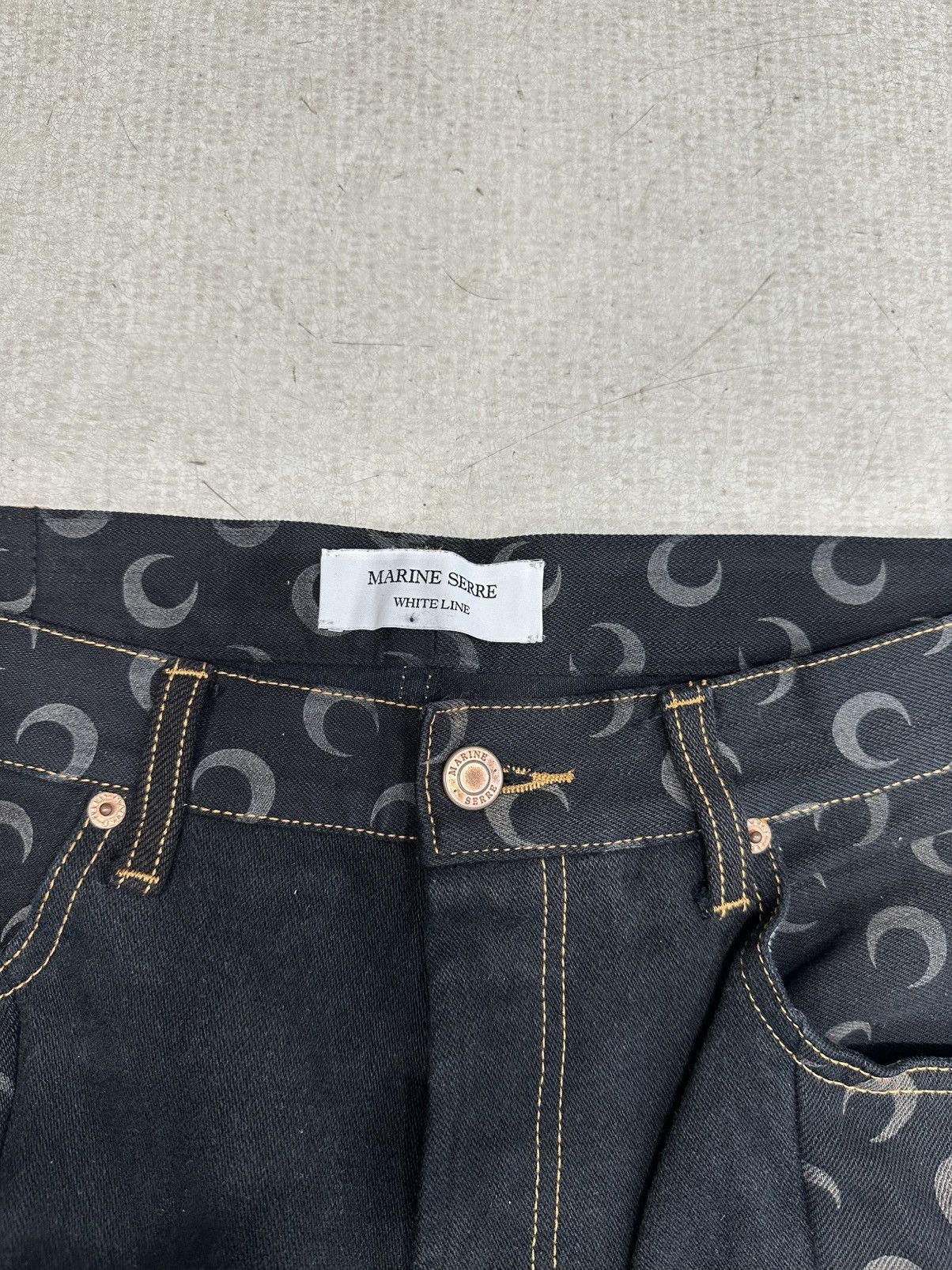 Marine Serre Marine Serre Denim Black Size US 42 / EU 58 - 3 Thumbnail
