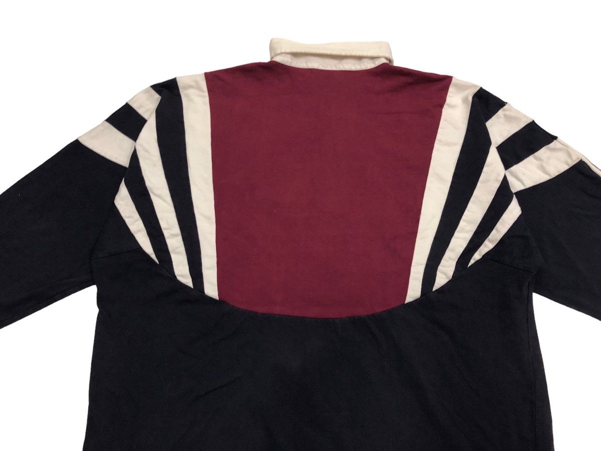 Adidas × Vintage DOPE 🔥 90s ADIDAS TRAINING RUGBY SHIRT TRICOLOUR RARE STRIPE Size US XL / EU 56 / 4 - 8 Thumbnail