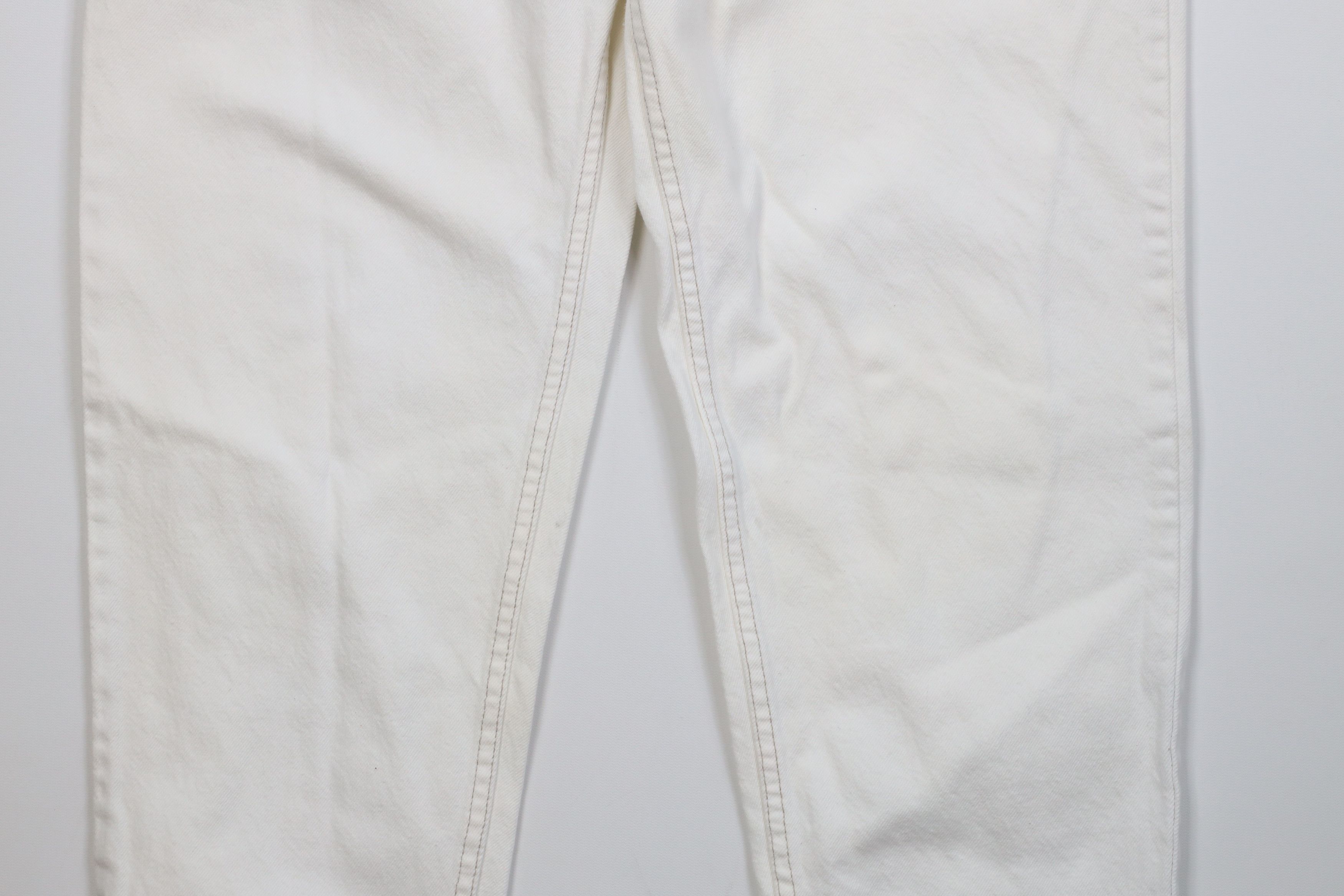 Levi's Vintage 90s Levis 550 Orange Tab Fit Denim Jeans White USA Size US 38 / EU 54 - 4 Thumbnail