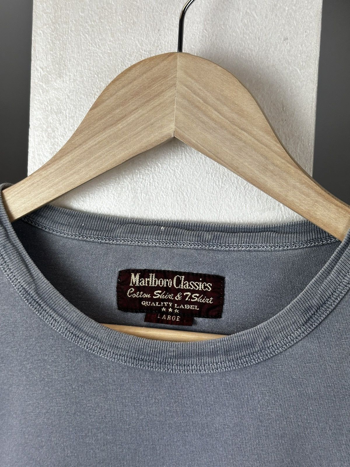 Marlboro Classics Marlboro Classics Faded Blue Tee Shirt L Men's Size US L / EU 52-54 / 3 - 6 Thumbnail