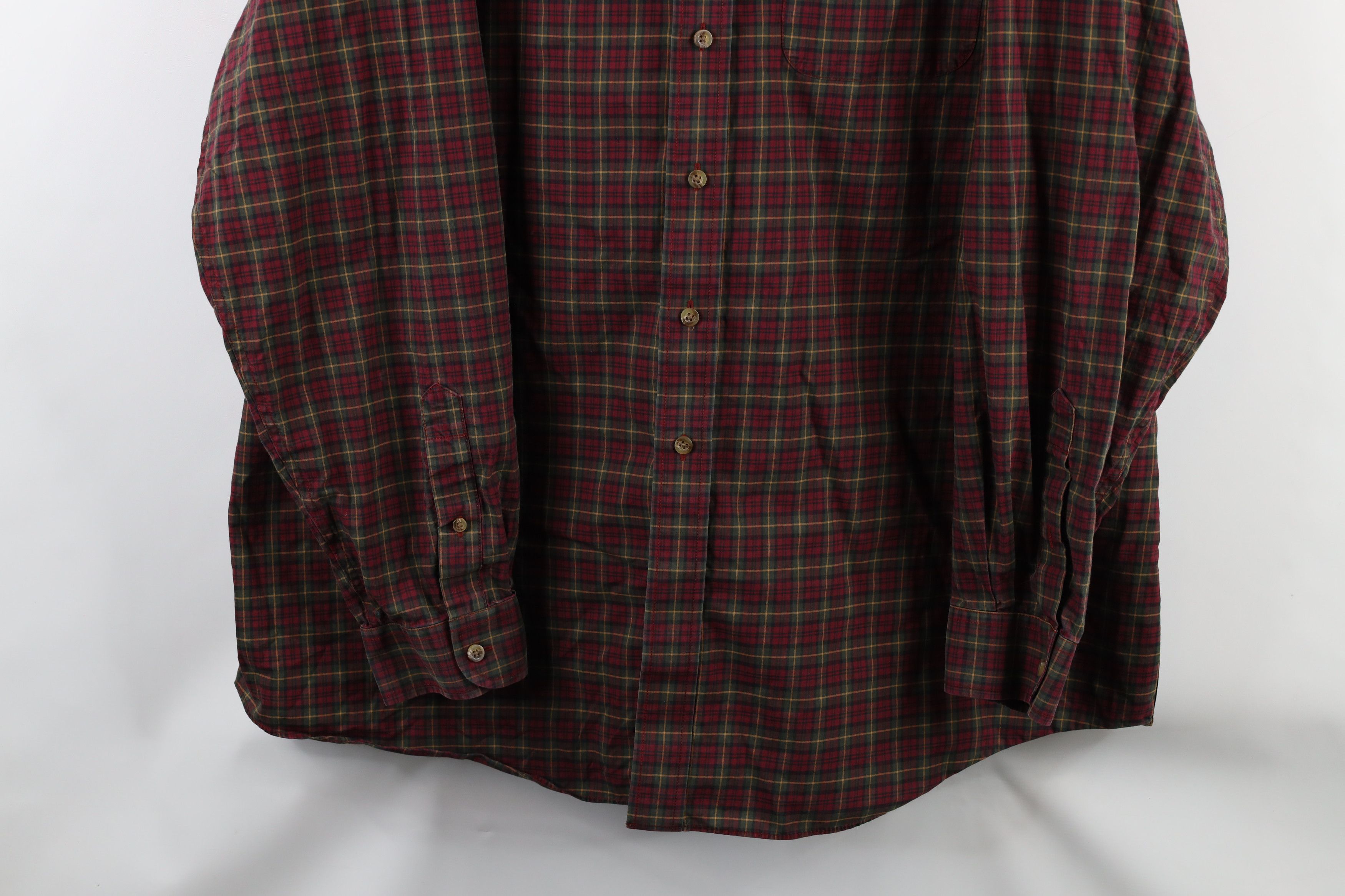 L.L. Bean × Vintage Vintage LL Bean Collared Button Down Shirt Plaid Cotton Size US XXL / EU 58 / 5 - 3 Thumbnail