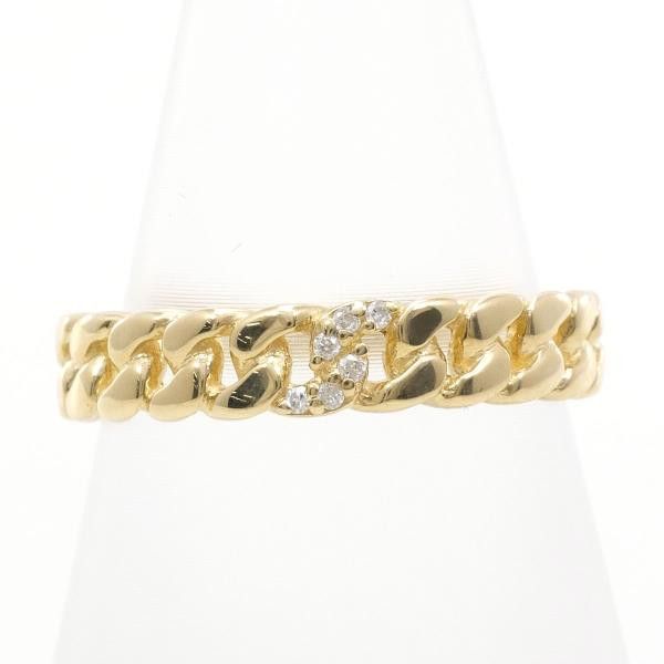 LuxUness Avalanche 10K Yellow Gold Diamond Ring Metal Ring - Jewelry