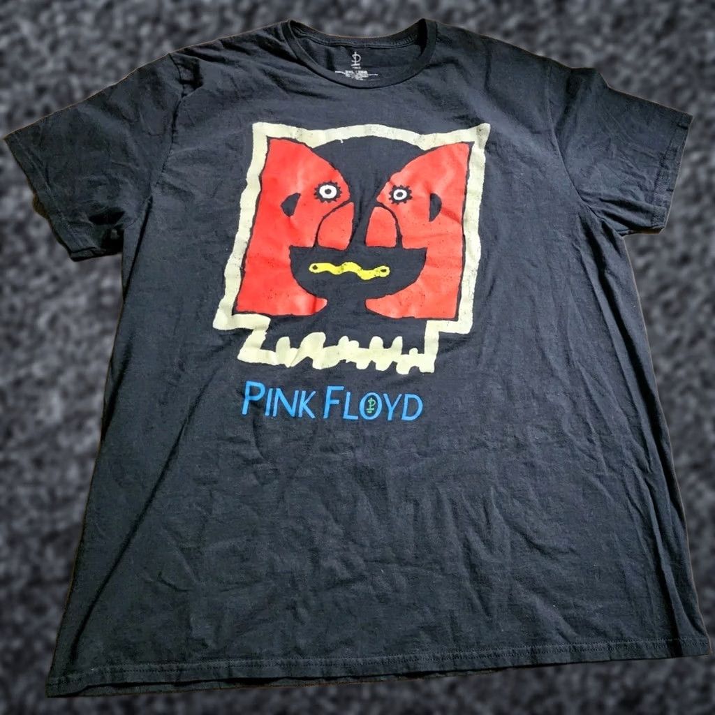 Vintage Mens Pink Floyd The Division Bell Rock Faces Art Black T Shirt Tee 2XL Official Graphic Tee Size US XXL / EU 58 / 5 - 1 Thumbnail