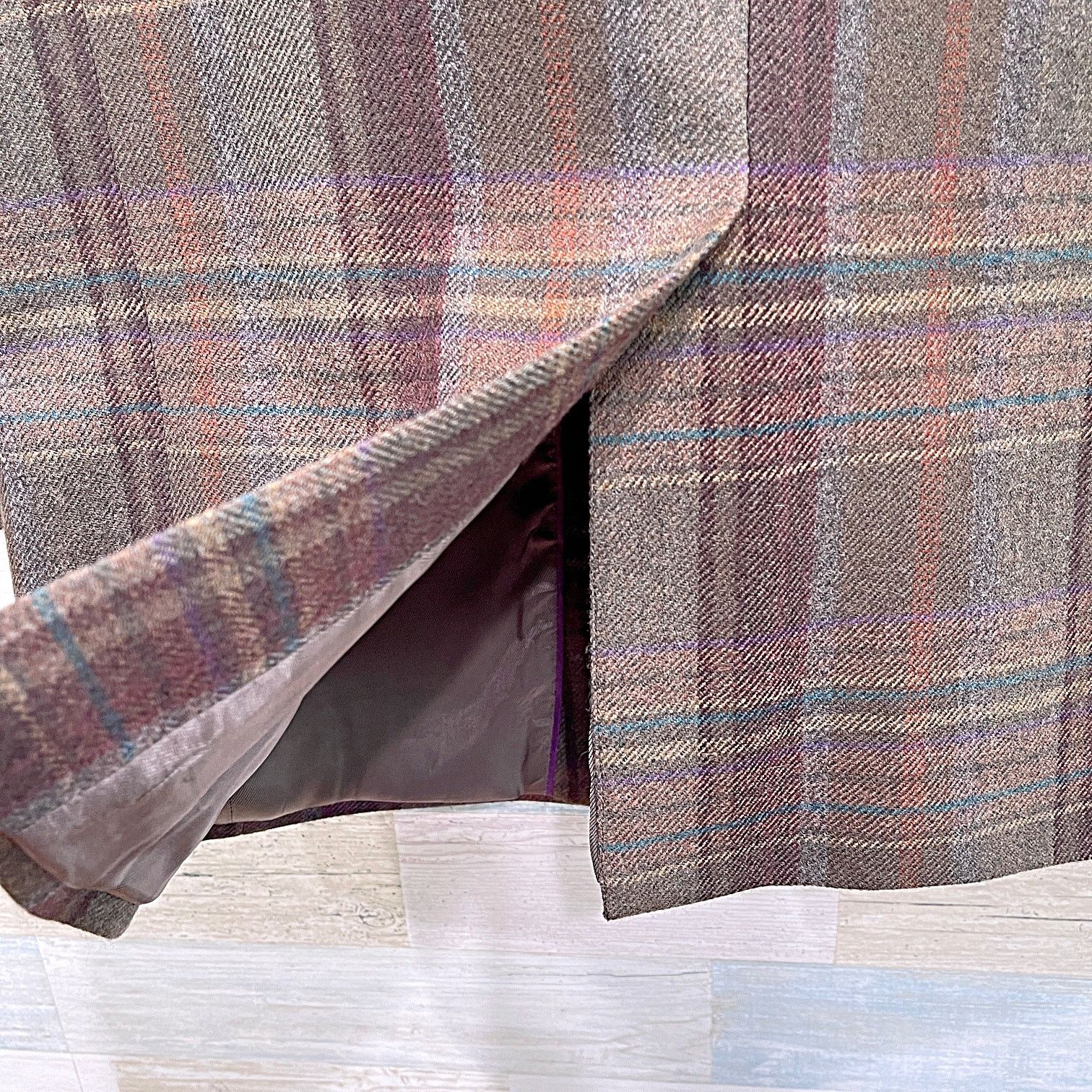Paul Fredrick Paul Fredrick Wool Donegal Tweed Sport Coat Brown Plaid41R Size 40R - 9 Thumbnail