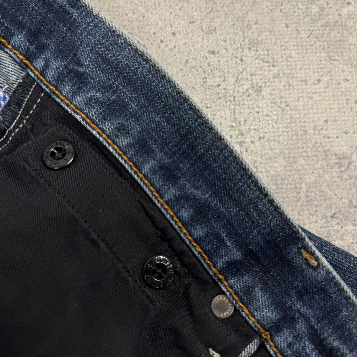 Stone Island × Vintage Stone Island Slim Fit Denim Jeans 30x34 Size US 30 / EU 46 - 16 Thumbnail