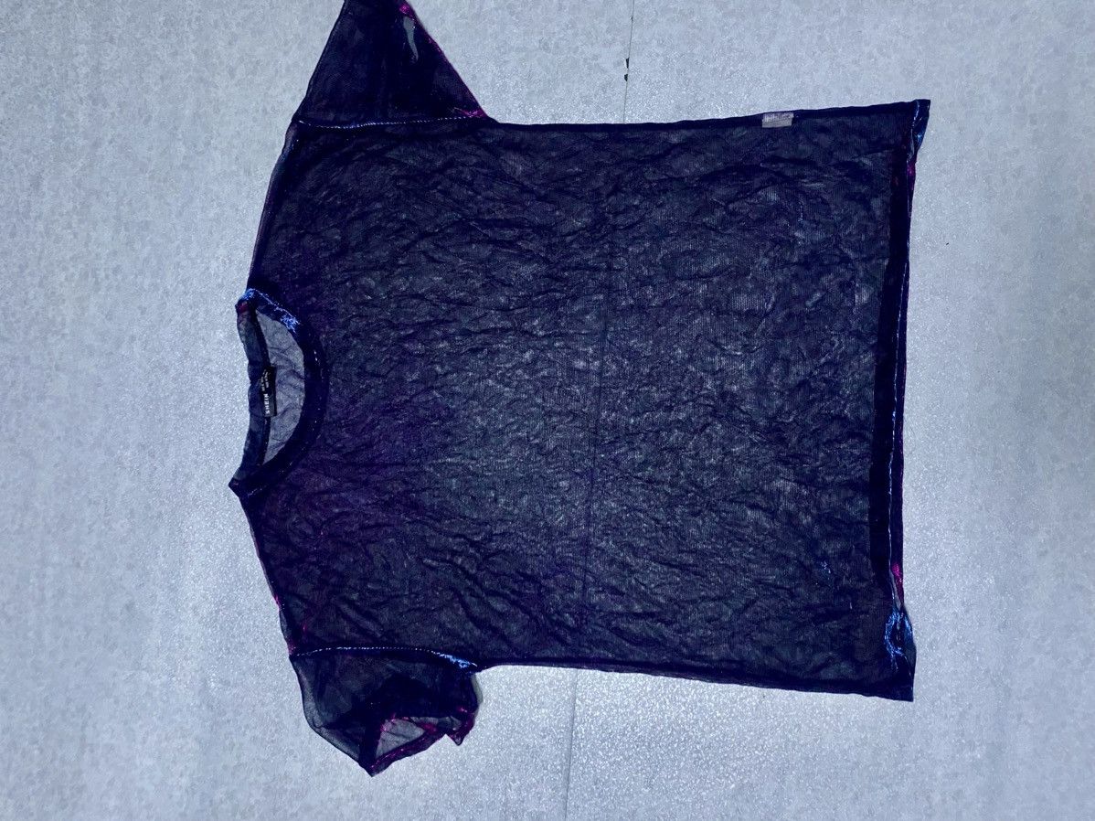 Shein SHEIN Holographic Mesh Short Sleeve T-Shirt Size M / US 6-8 / IT 42-44 - 5 Thumbnail