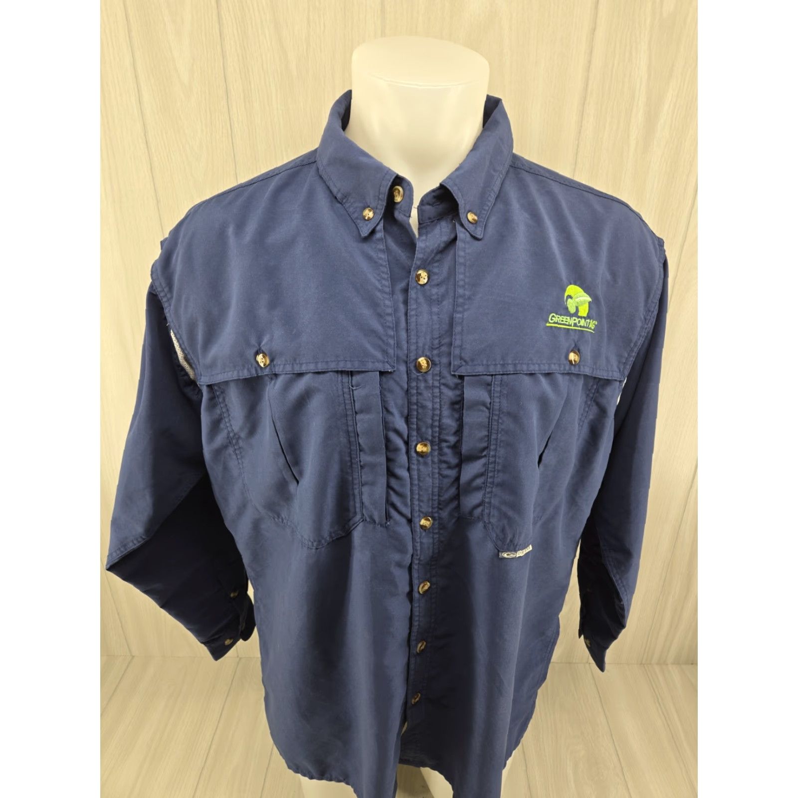Vintage Drake Waterfowl Shirt Long Sleeve Blue Fishing Vented Large Men Button-Up Shirt Size US L / EU 52-54 / 3 - 2 Thumbnail