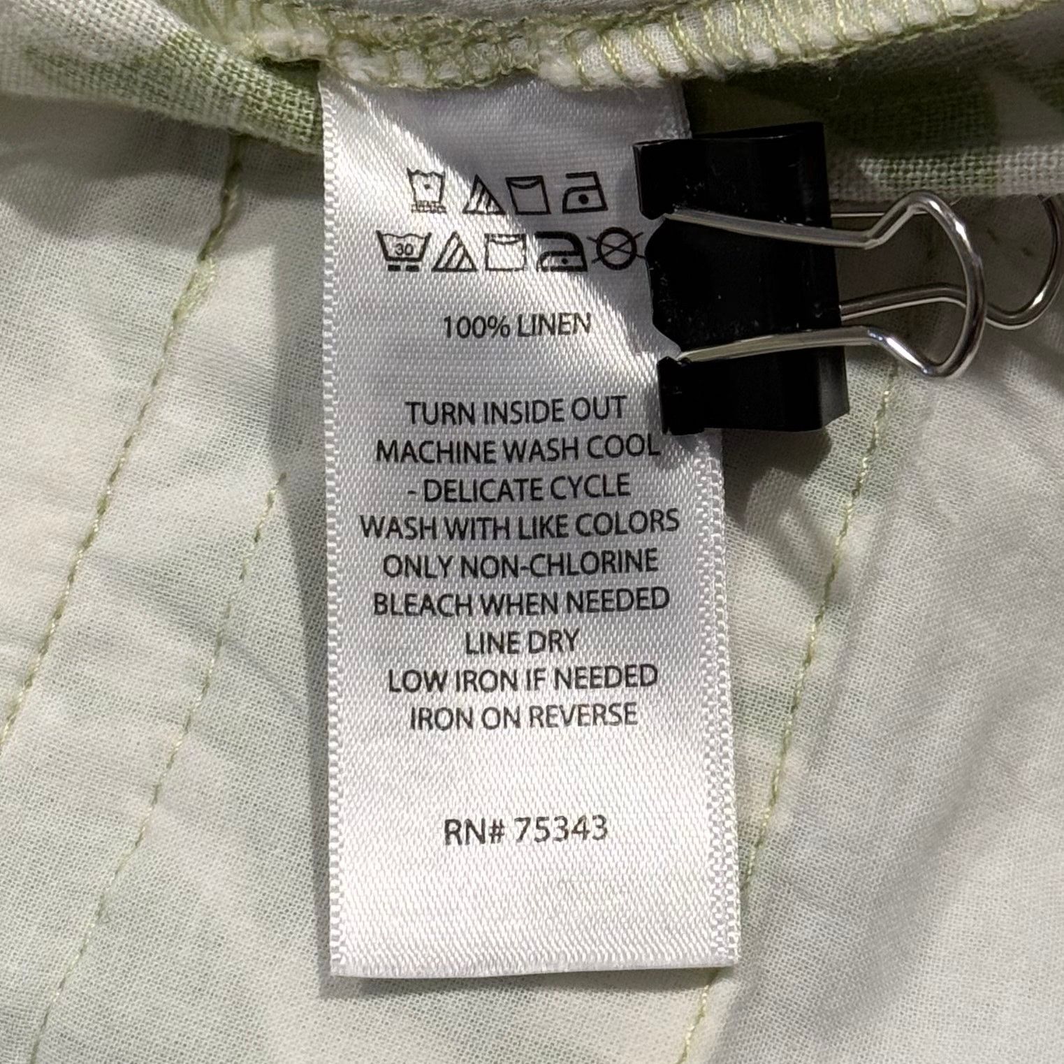 Rachel Zoe NEW Rachel Zoe Pants Linen Wide Leg High Rise Green Medium Size 28" / US 6 / IT 42 - 4 Thumbnail