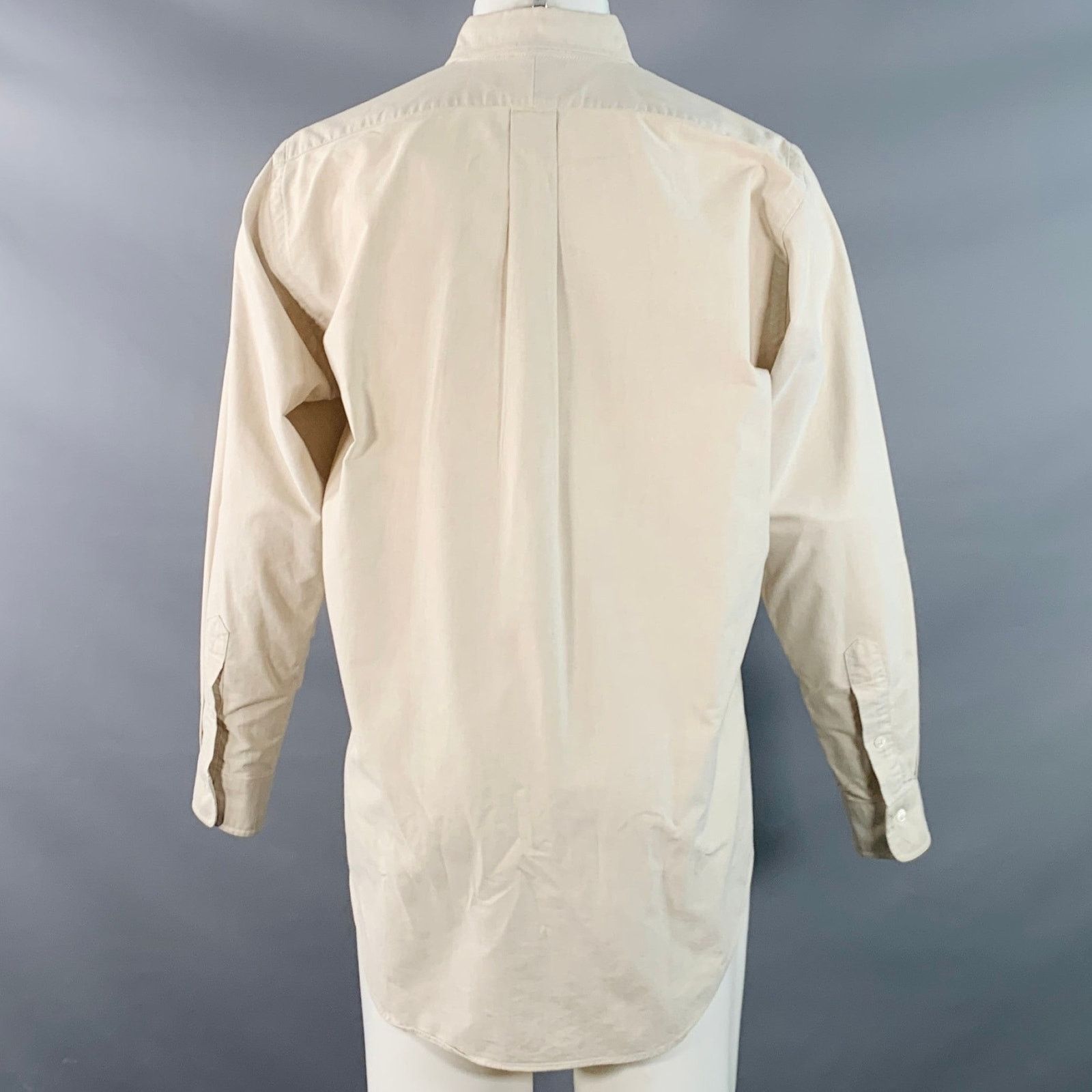 Ralph Lauren Size S Beige Cotton Button Down Collar Long Sleeve Shirt Size US S / EU 44-46 / 1 - 4 Thumbnail
