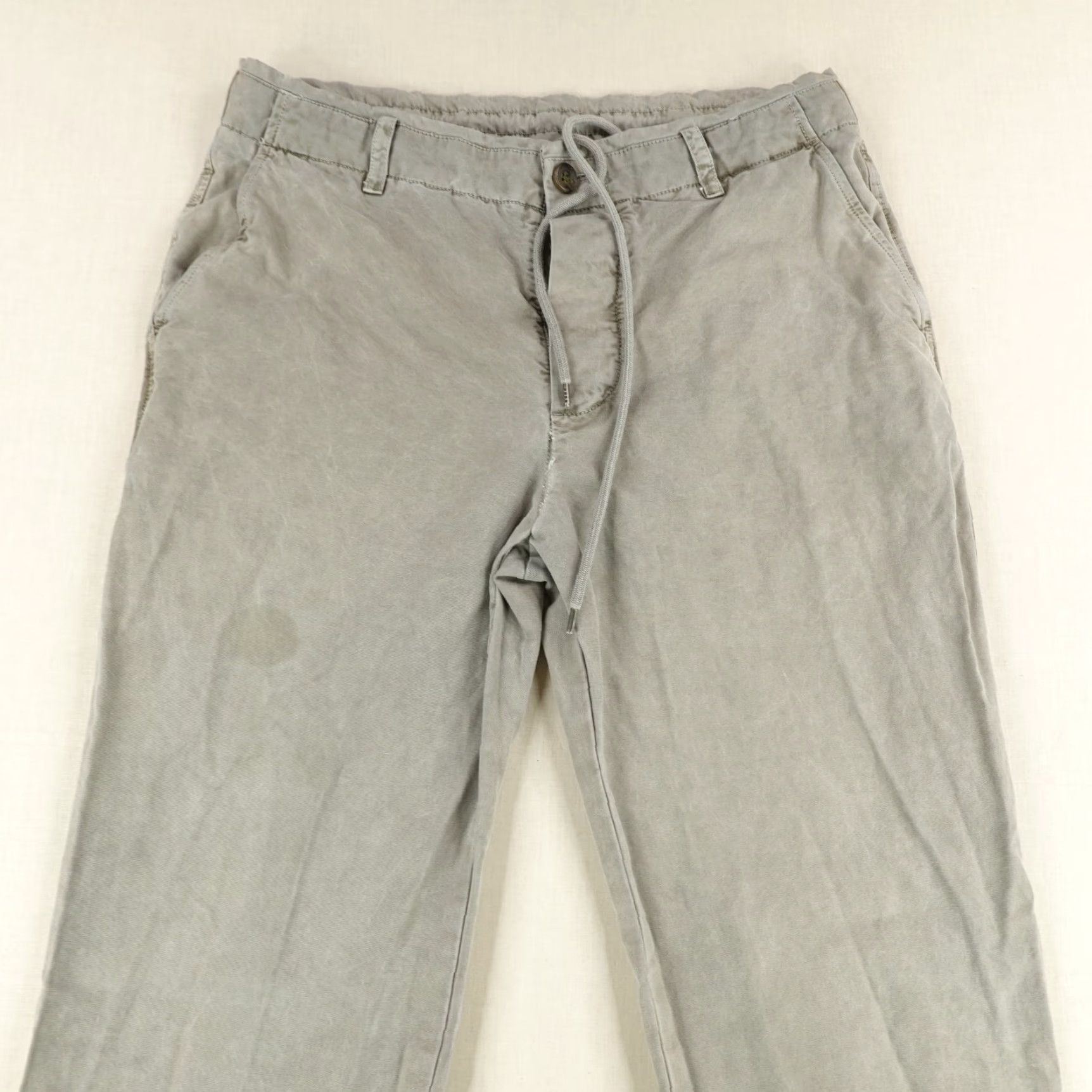 James Perse VINTAGE James Perse Men's Pants 34 Chino Casual Workwear Gray Cotton Straight 90s Size US 34 / EU 50 - 2 Thumbnail
