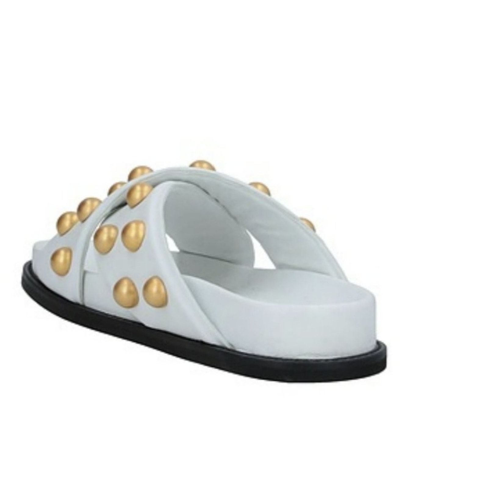 Philosophy di Lorenzo Serafini PHILOSOPHY di LORENZO SERAFINI Gold Studs Leather Sandals 37 Size US 6.5 / IT 36.5 - 3 Thumbnail