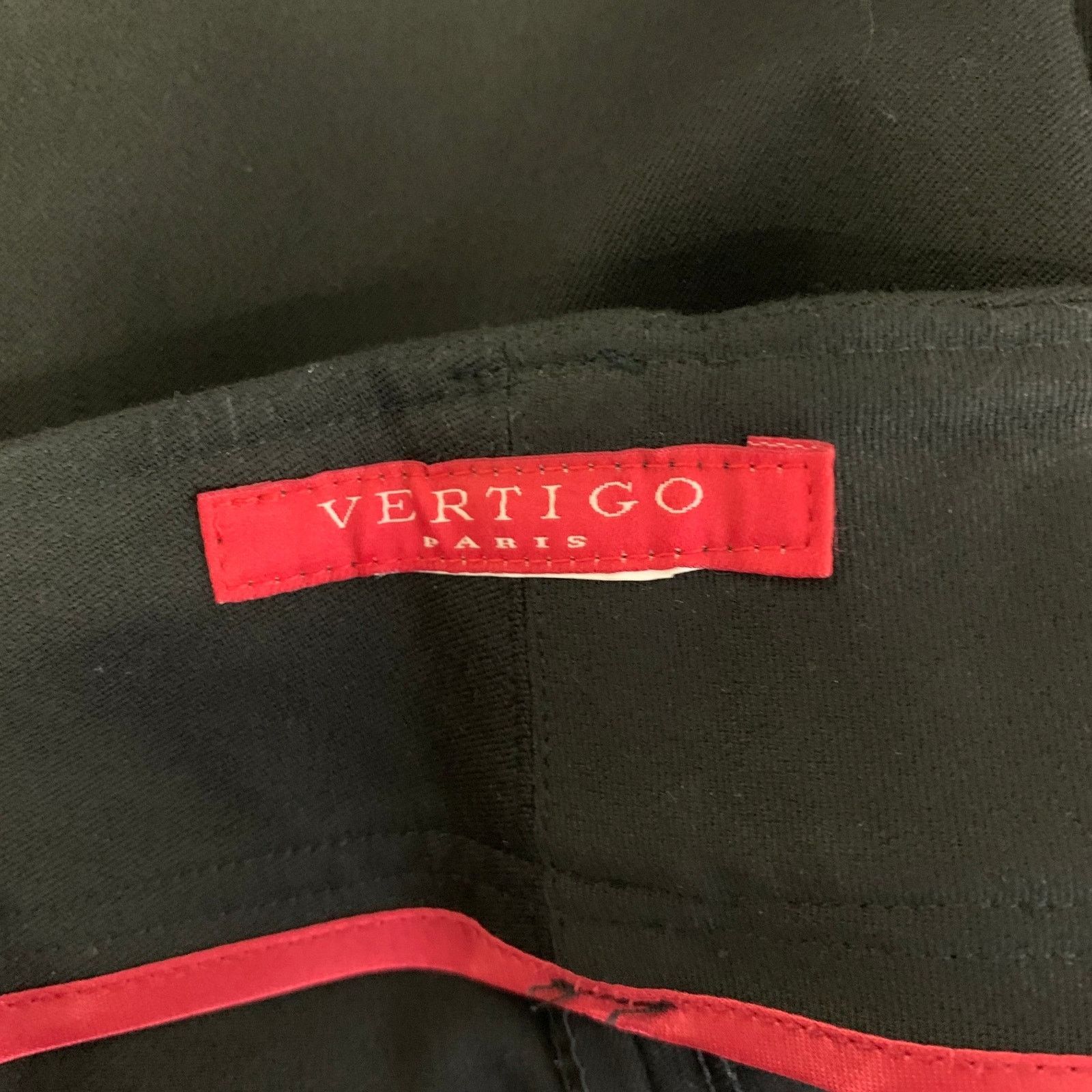 Other VERTIGO Size M Black Gold Stretch Twill Dress Pants Size US 31 - 4 Thumbnail