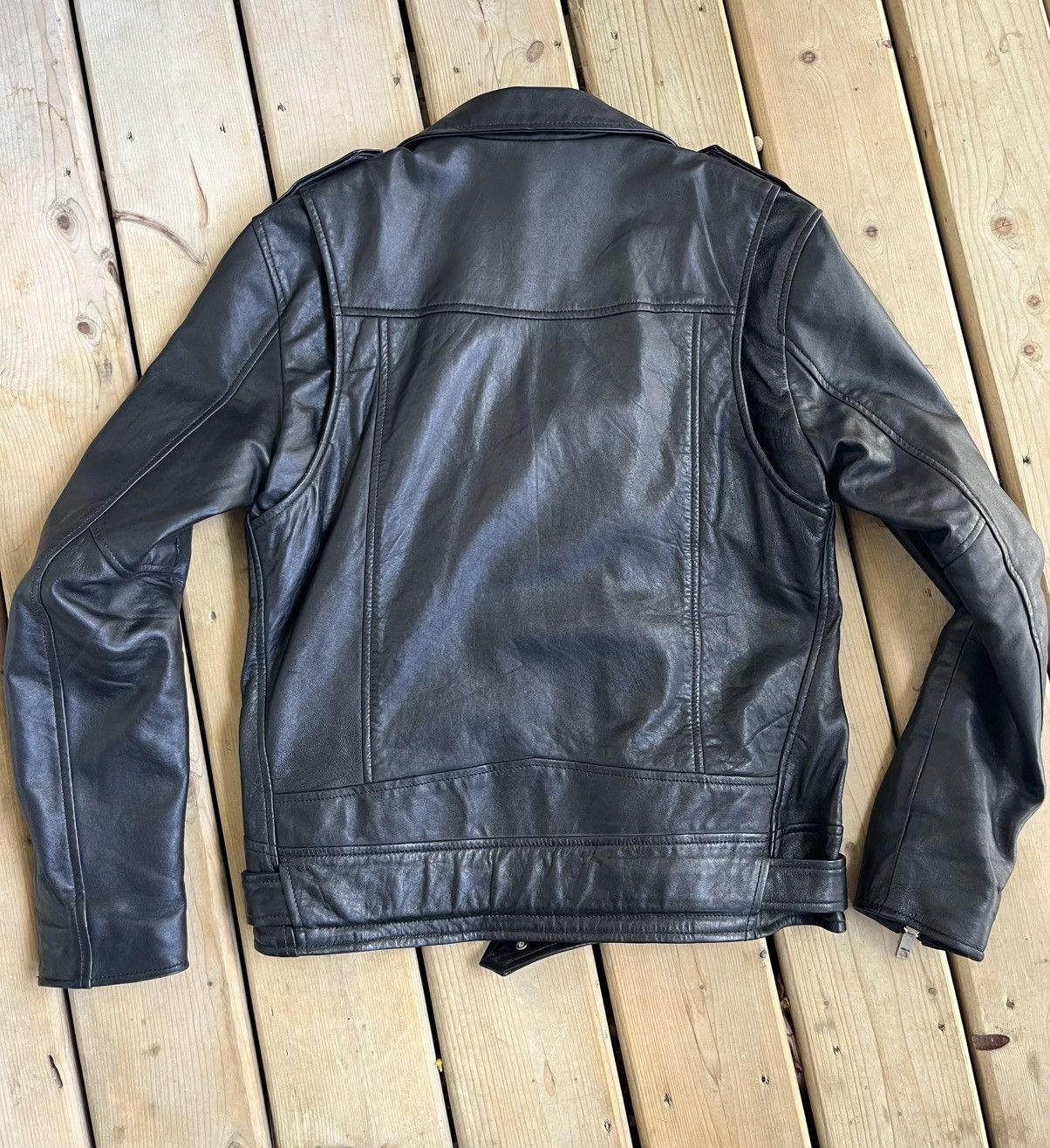 Kollar Clothing LEATHER MOTO BIKER JACKET Size US L / EU 52-54 / 3 - 2 Thumbnail