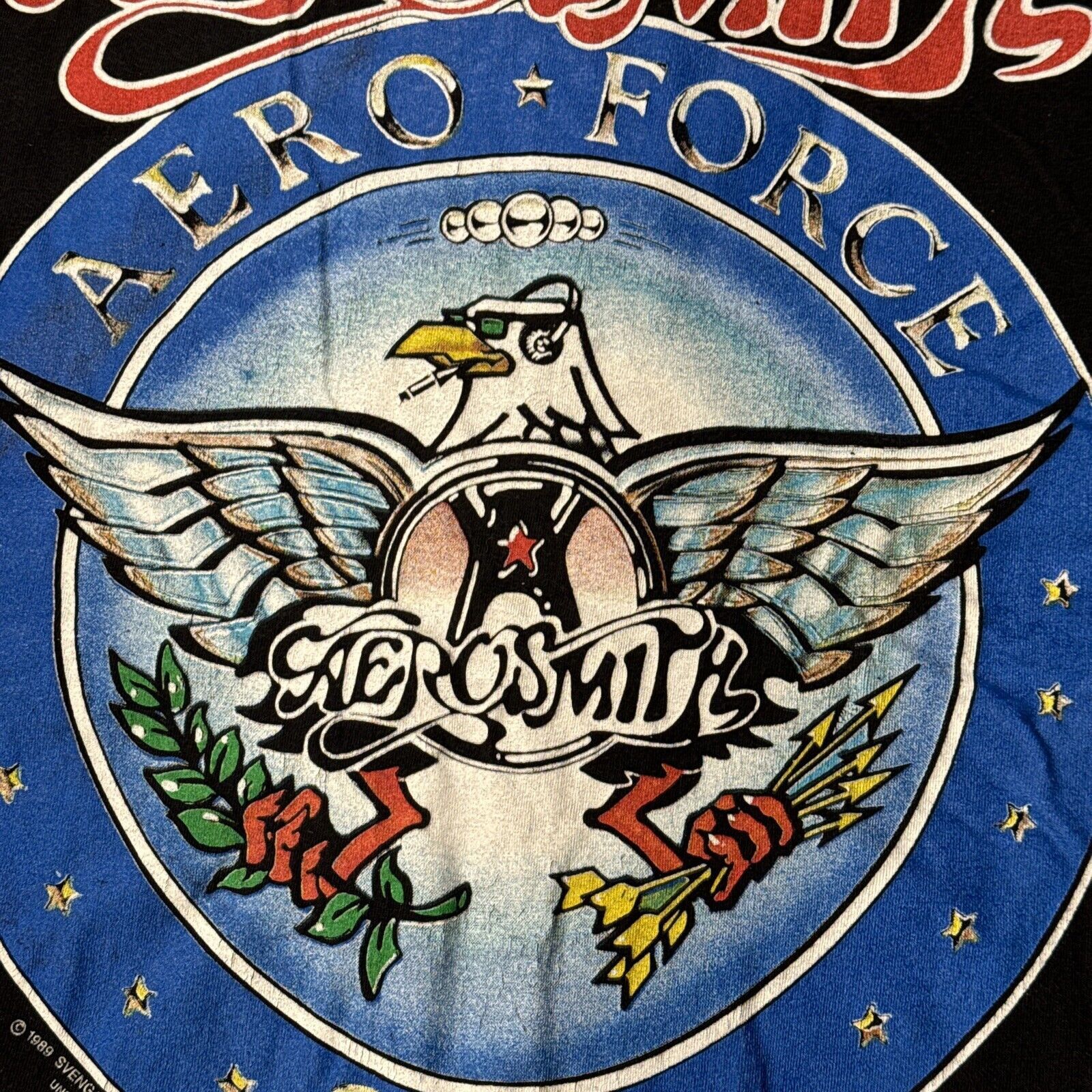 Brockum Vintage 1989 Aerosmith T-Shirt Pump Tour Aero Force One XL Size US XL / EU 56 / 4 - 6 Thumbnail