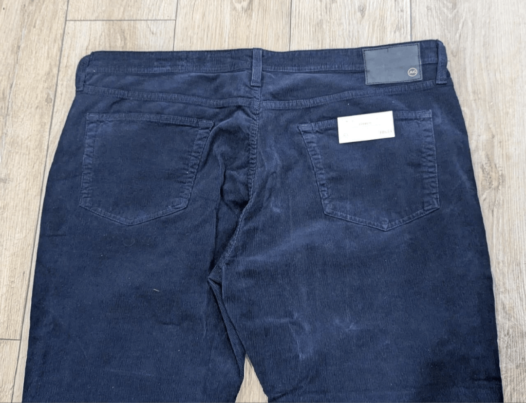 AG Adriano Goldschmied Adriano Goldschmied AG Slim Corduroy Pants Blue Express 40 Size US 40 / EU 56 - 4 Thumbnail