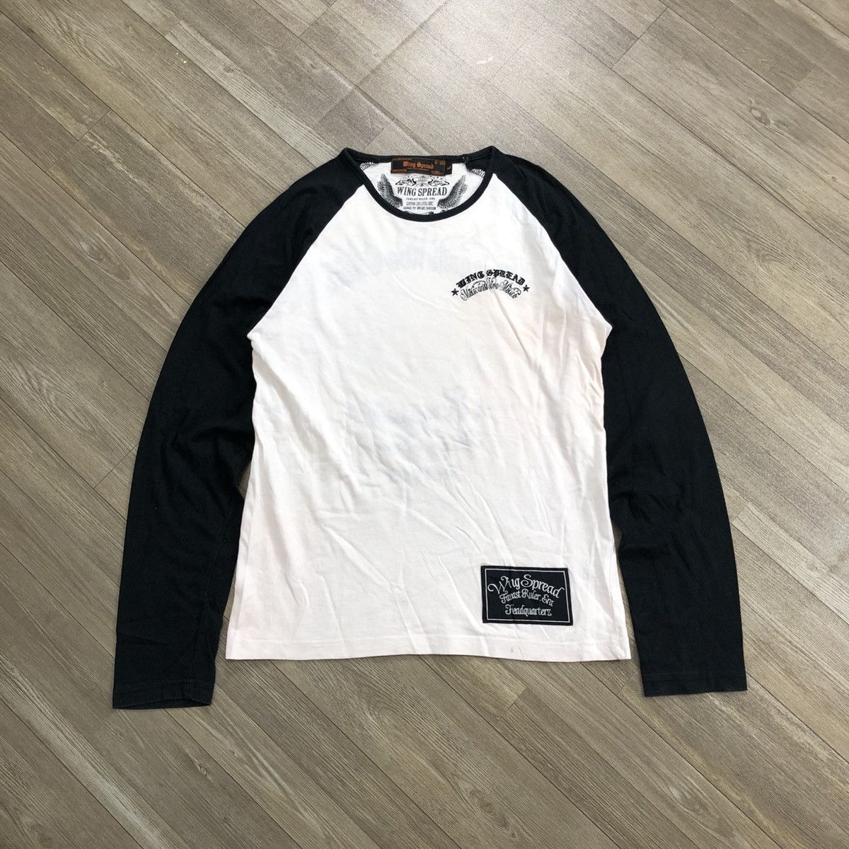 If Six Was Nine × Japanese Brand × Le Grande Bleu (L.G.B.) 2000s Wing Spread Skulls Cross LGB Embroidered Longsleeve Size US M / EU 48-50 / 2 - 13 Thumbnail
