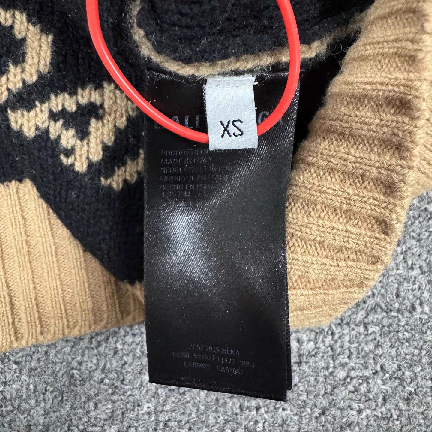 Balenciaga Balenciaga Allover Print Wool Sweater XS 99 New Size US XS / EU 42 / 0 - 6 Thumbnail