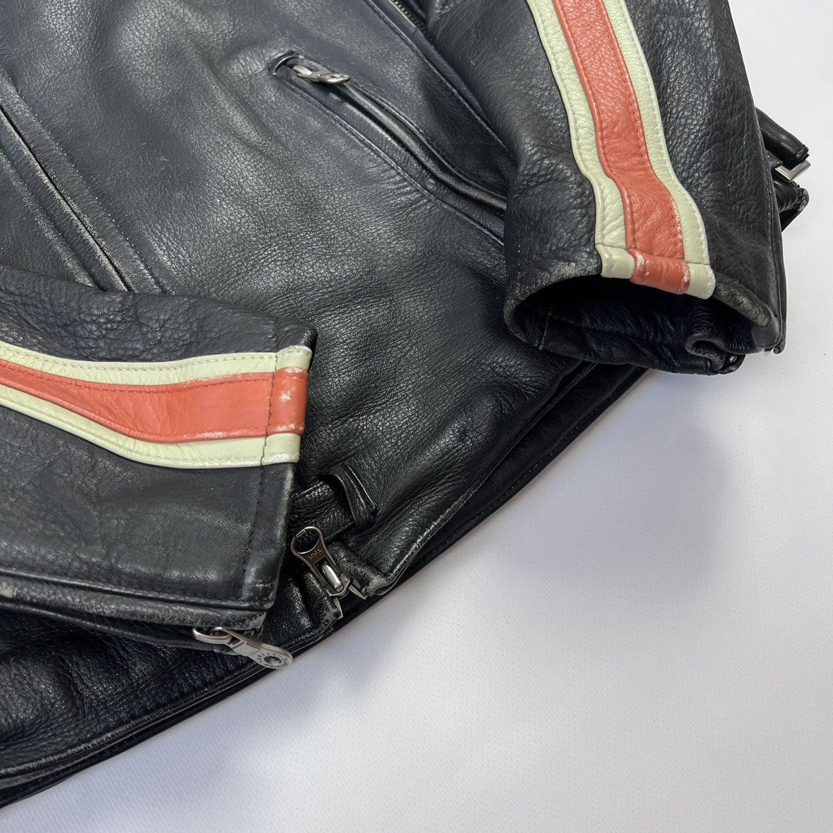 Harley Davidson × Vintage Harley Davidson motorcycle lather biker jacket Size US M / EU 48-50 / 2 - 5 Thumbnail