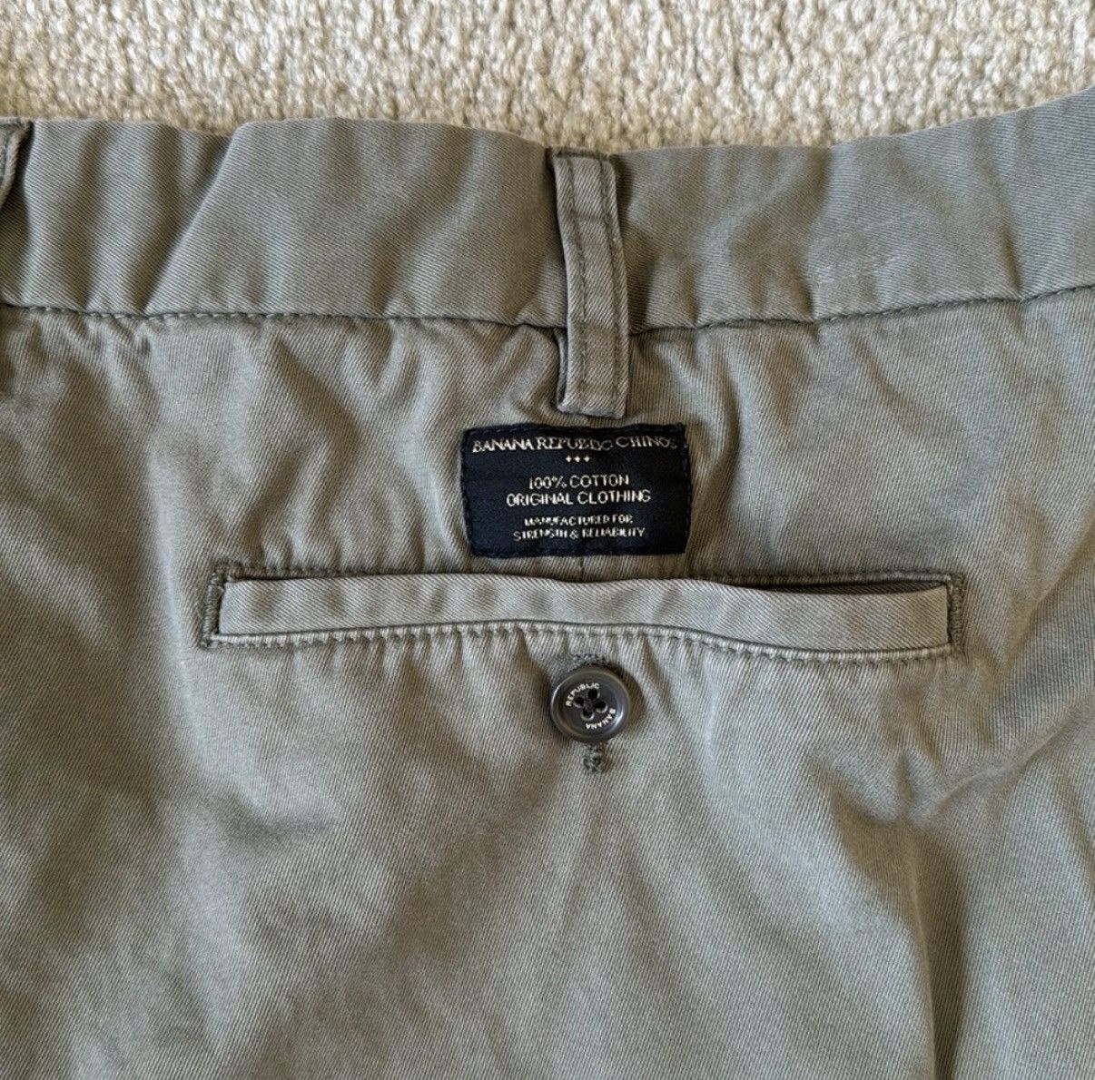 Banana Republic Banana Republic Men's Relaxed Fit Chinos 100% Cotton Size 38 Size US 38 / EU 54 - 6 Thumbnail