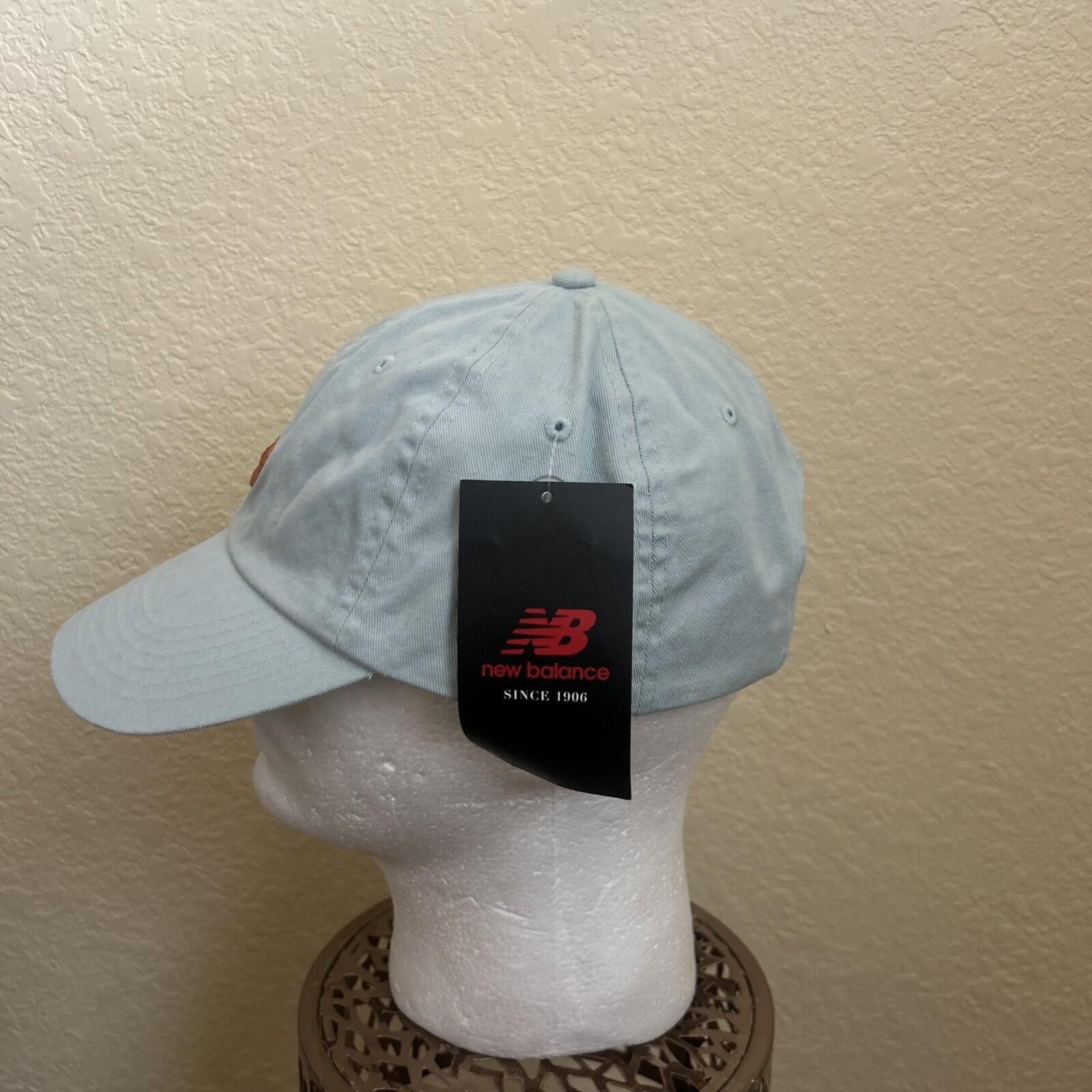 New Balance NEW BALANCE Baseball Cap Light Blue Adjust Strap Embroidered Size ONE SIZE - 2 Thumbnail