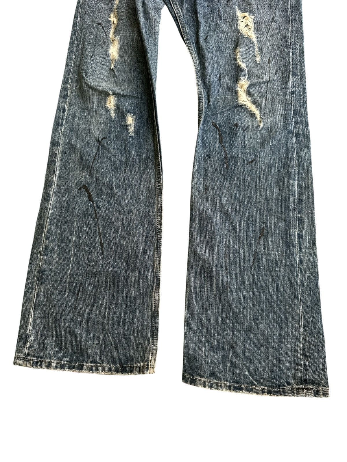 Kapital Distress Flare honeycomb unbrand buckleback 30x42 Size US 30 / EU 46 - 6 Thumbnail