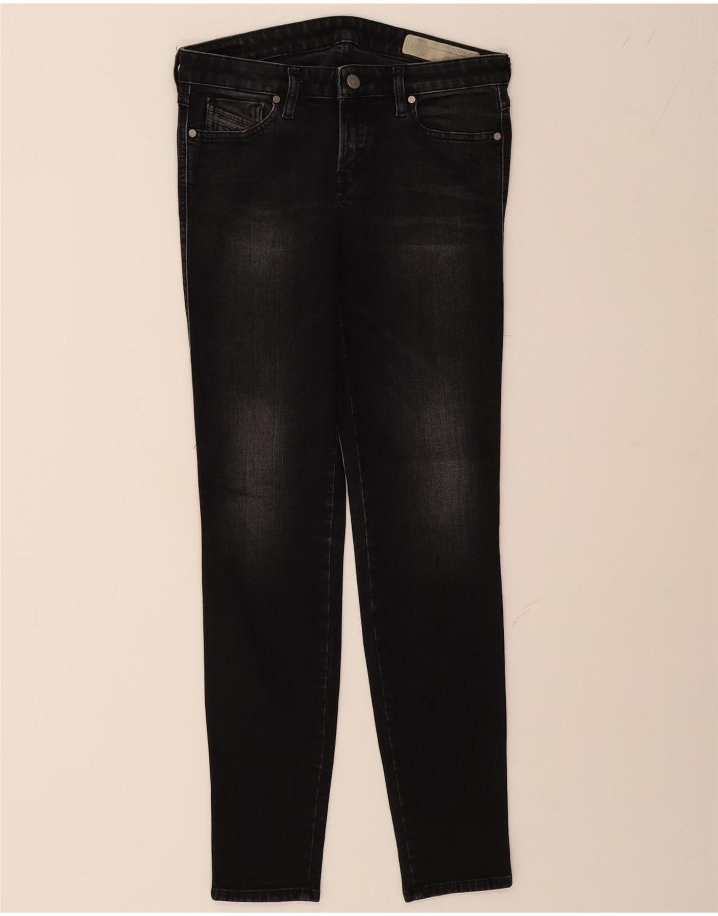Diesel Womens Skinny Jeans W27 L30 Black Cotton Size 42" / US 20 - 1 Thumbnail