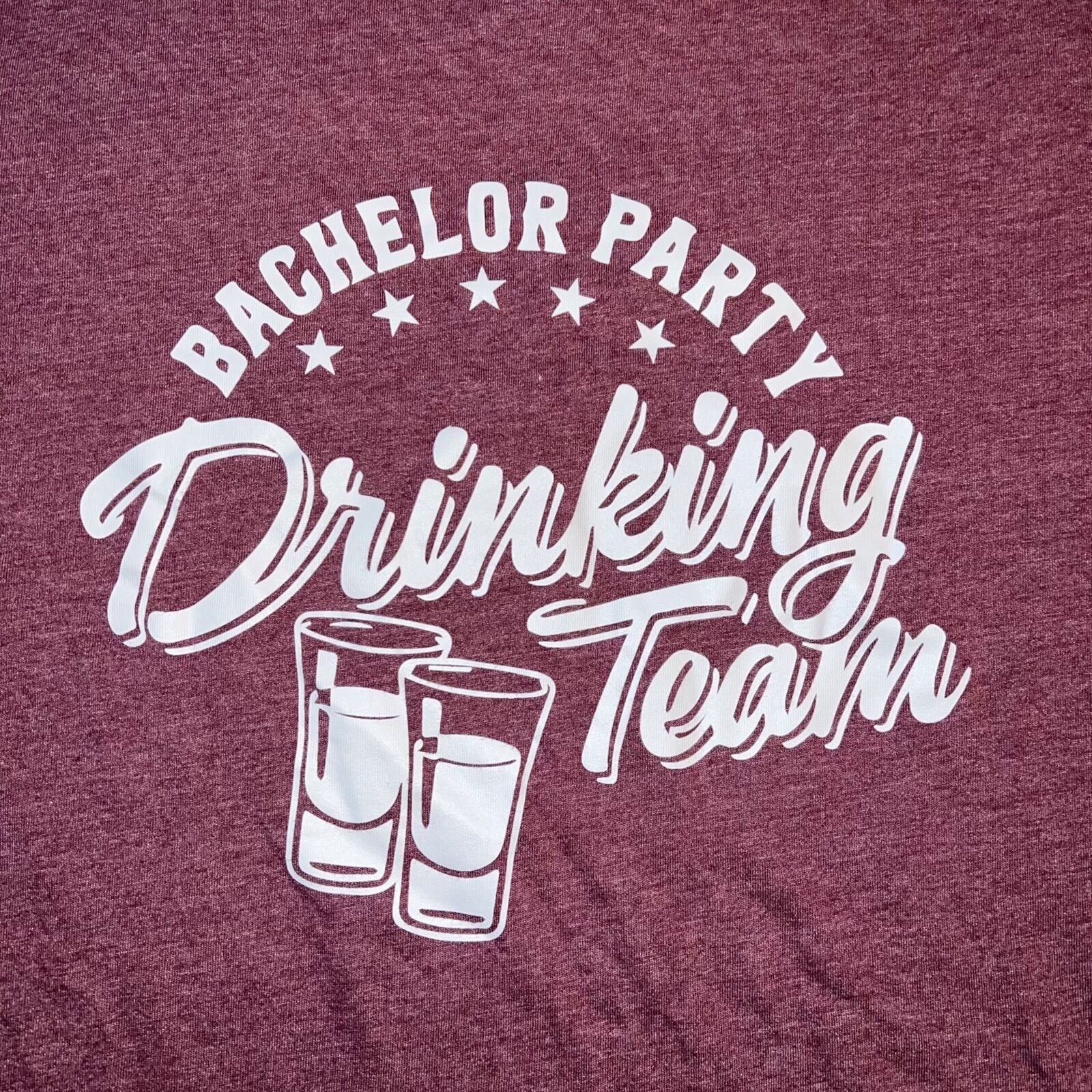 Canvas TShirt Bachelor Party Team Drinking Short Sleeves Pullover Size US XL / EU 56 / 4 - 2 Thumbnail