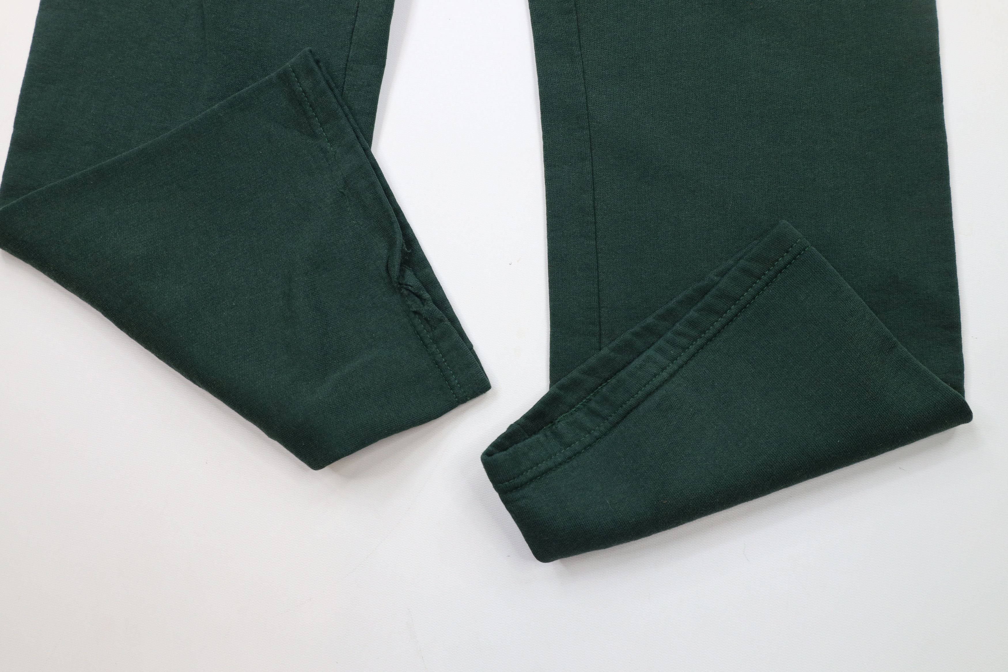 Vintage Vintage 90s Spell Out Rams Wide Leg Sweatpants Green USA Size 28" / US 6 / IT 42 - 5 Thumbnail