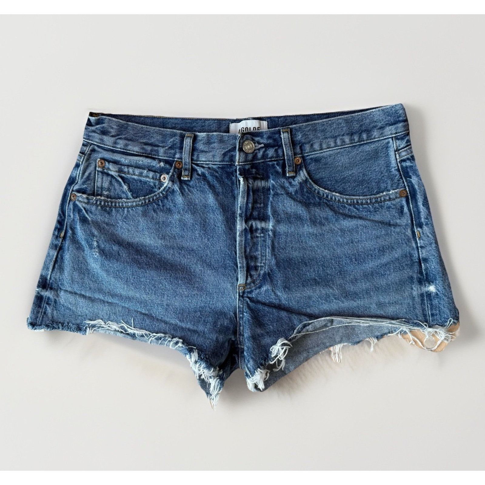 Agolde Agolde Parker Denim Shorts Women's 32 Blue Jorts Summer Size 32" / US 10 / IT 46 - 1 Thumbnail