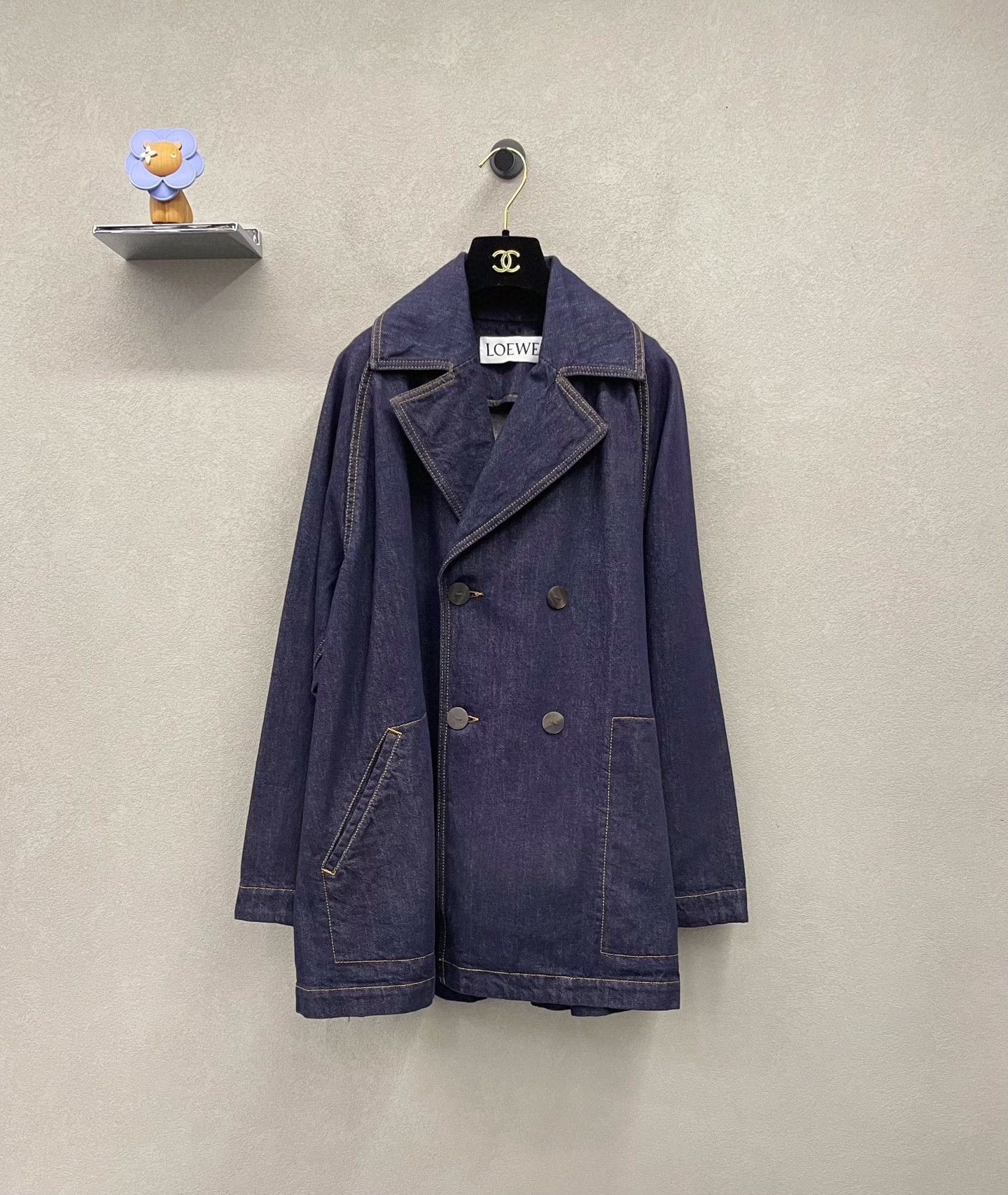 Loewe Loewe Navy Blue Denim Jacket Size US L / EU 52-54 / 3 - 1 Thumbnail