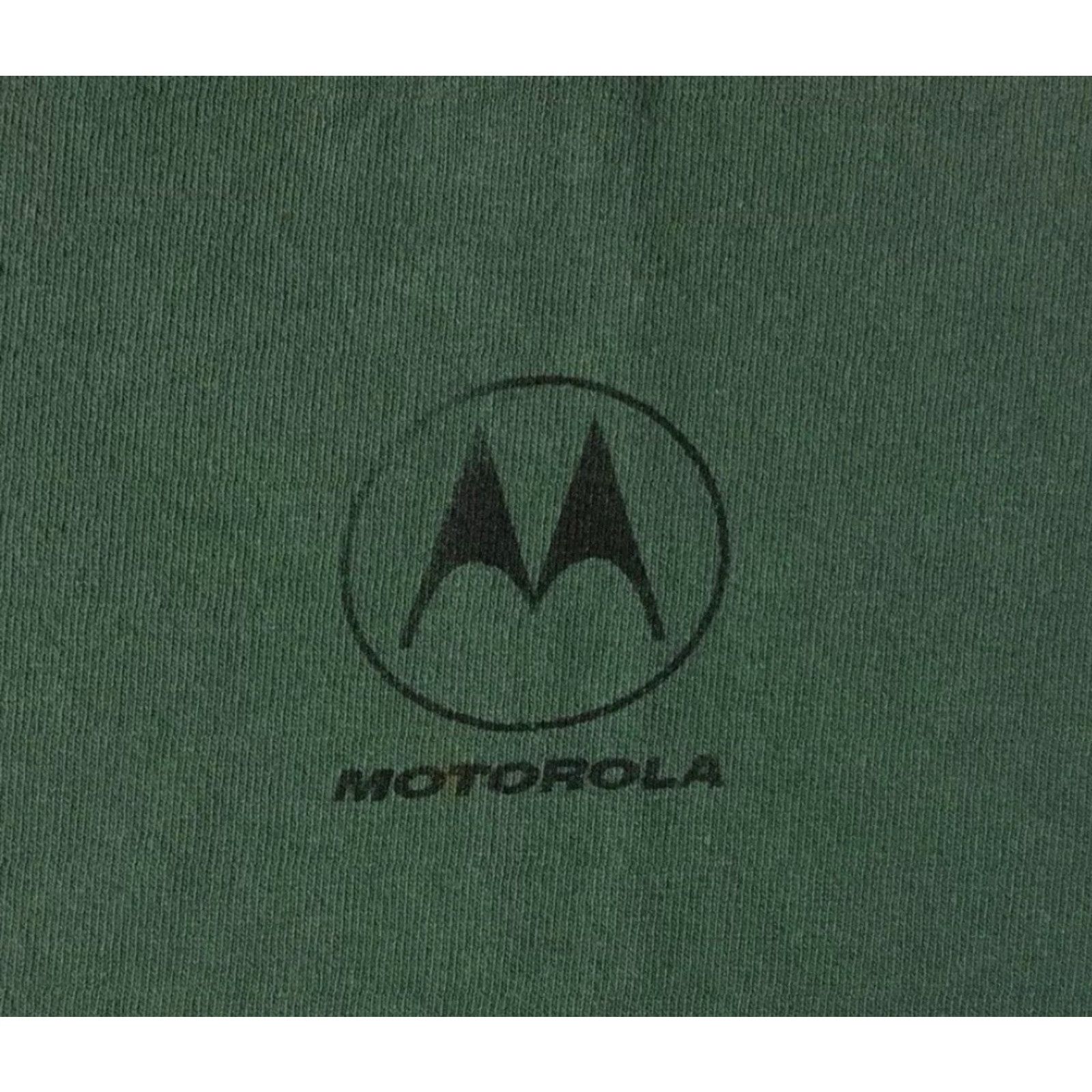 Apple VINTAGE Motorola Faded Shirt XL Green Cotton Crew Neck T-Shirt Men 80s 90s Grunge Rock Hip Hop Cell Phone Electronics Vintage/Retro Style Size US XL / EU 56 / 4 - 2 Thumbnail