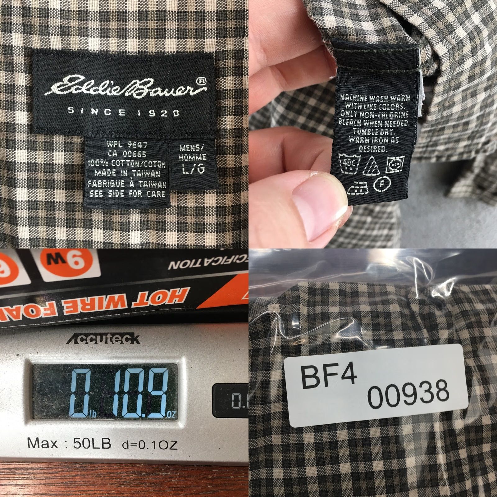 Eddie Bauer Eddie Bauer Mens L Button-Down Multicolor Cotton Collared Long Sleeve Shirt Size US L / EU 52-54 / 3 - 9 Thumbnail