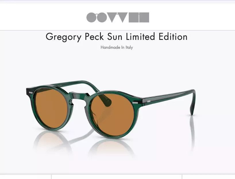 Oliver Peoples Oliver Peoples Gregory Peck Sun Rust/ Green Photo Size ONE SIZE - 4 Thumbnail