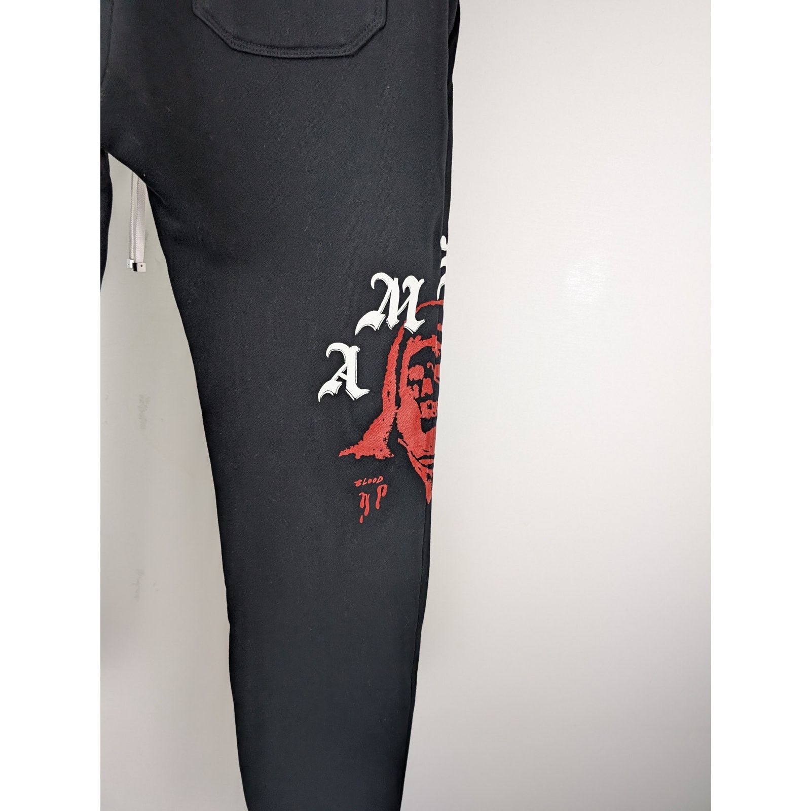 Amiri o1rshd1 Wes Lang Solar Kings Sweatpant in Black Size US 34 / EU 50 - 9 Thumbnail