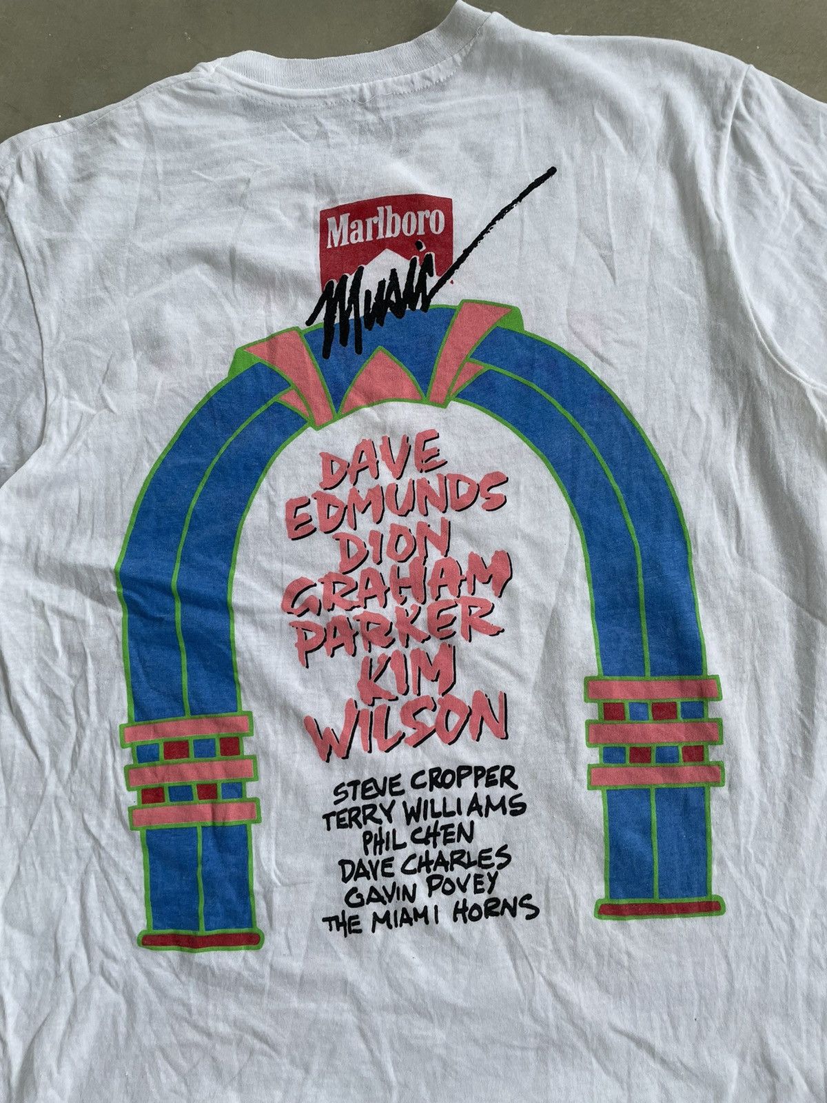 Vintage VINTAGE DAVE EDMUNDS CONCERT T SHIRT Size US M / EU 48-50 / 2 - 5 Thumbnail