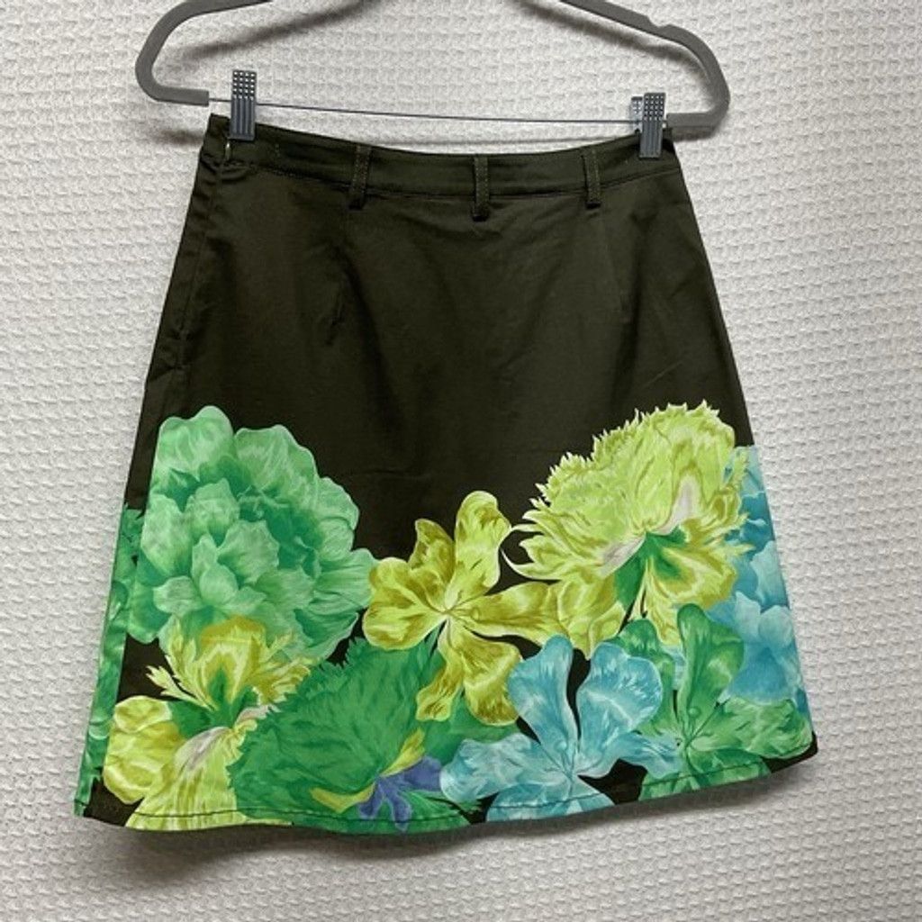Other NWT The Kit Olive Iris Cotton Twill Mini Cargo Skirt Women L Size 29" - 8 Thumbnail