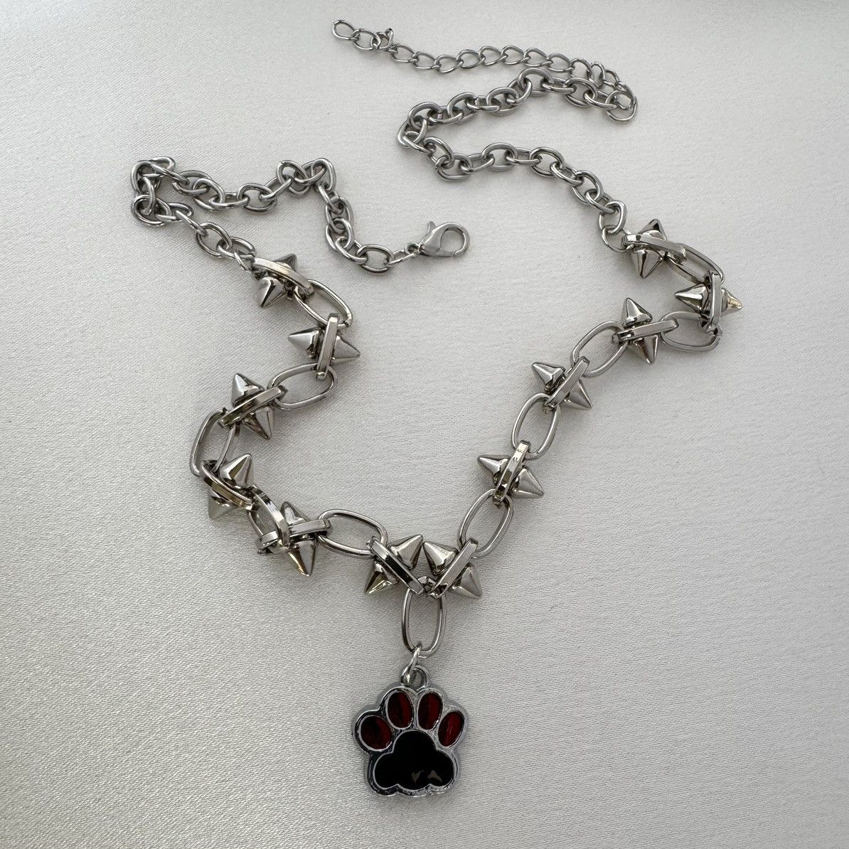 Other Cat Paw Pendant Necklace for Women Men,Hip Hop Unisex Style Size ONE SIZE - 5 Thumbnail