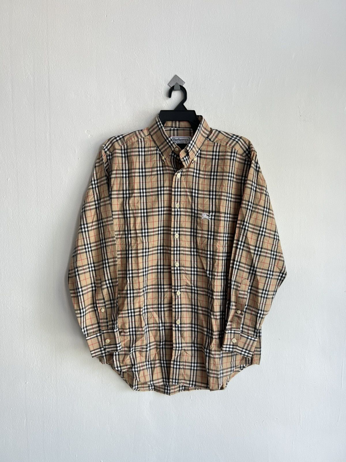 Burberry Vintage Burberrys England Nova Checked Oxford Shirt Size US L / EU 52-54 / 3 - 1 Thumbnail