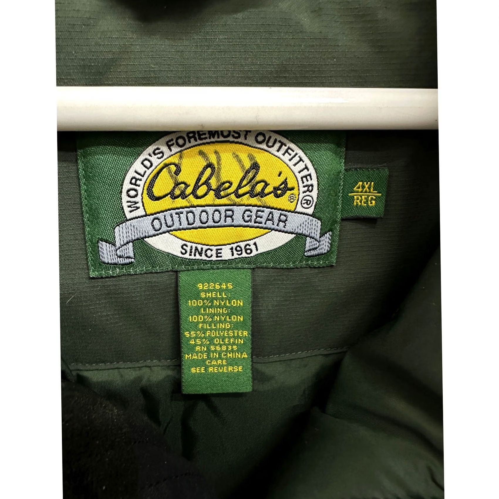 Vintage Cabela's Jacket Green GORE-TEX Thinsulate Ultra Hooded Mens 4XL Regular Size US XXL / EU 58 / 5 - 2 Thumbnail