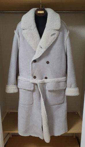 Tom Ford o1sm1stk0824 Suede Shearling Low Cut Double Mustang Coat Size US M / EU 48-50 / 2 - 1 Thumbnail
