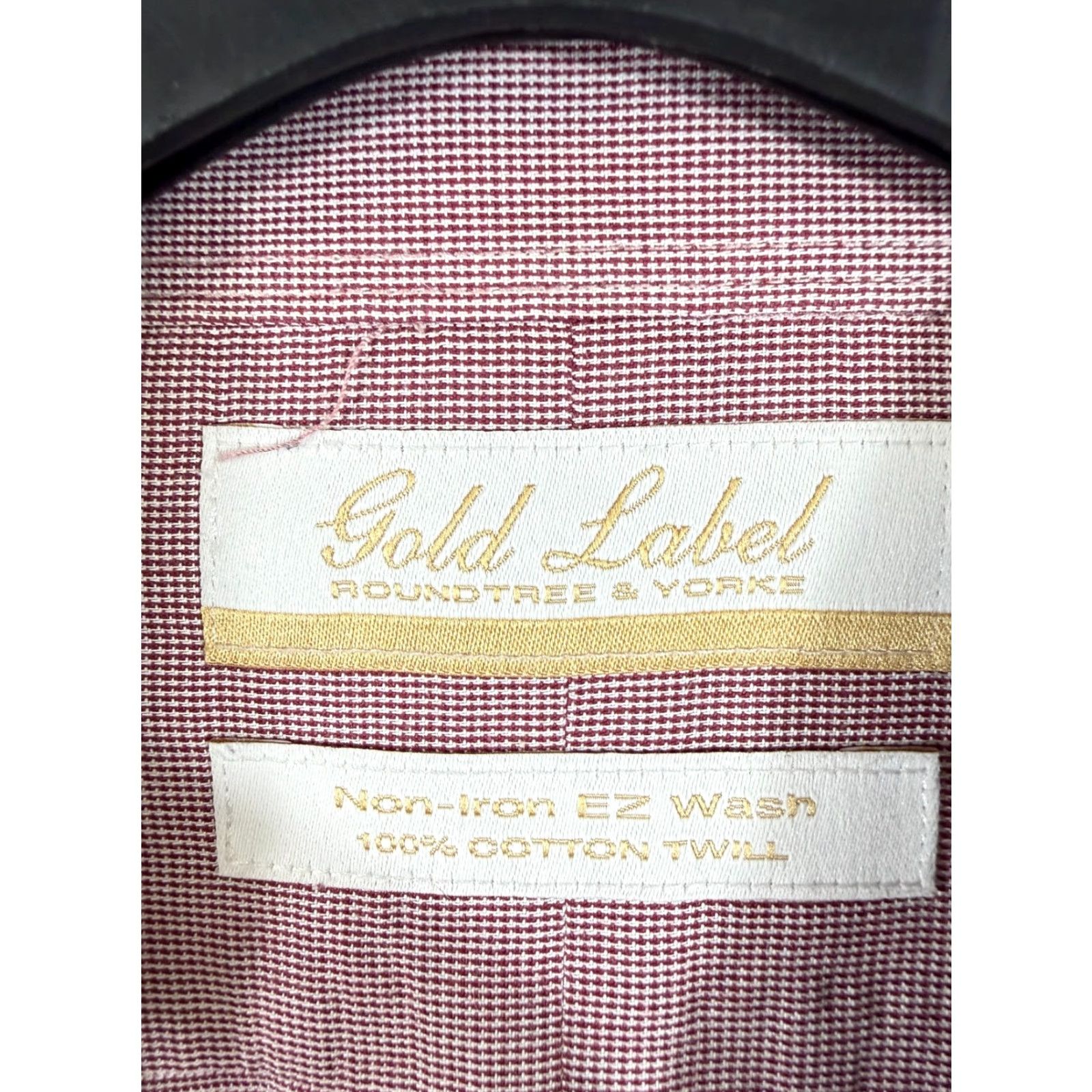 Roundtree & Yorke VINTAGE Roundtree & Yorke Gold Label Dress Shirt Mens 3XLT 19/35 Pink Button-Down Preppy Non-Iron EZ Wash Mens Size 48R - 5 Thumbnail