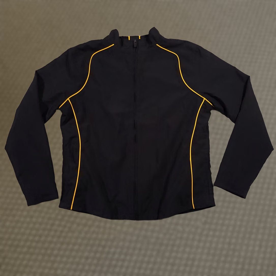 Russell Athletic VINTAGE Russell Athletic Jacket Womens Medium Wind Breaker Full Zip Black Long Sleeve Size M / US 6-8 / IT 42-44 - 1 Thumbnail