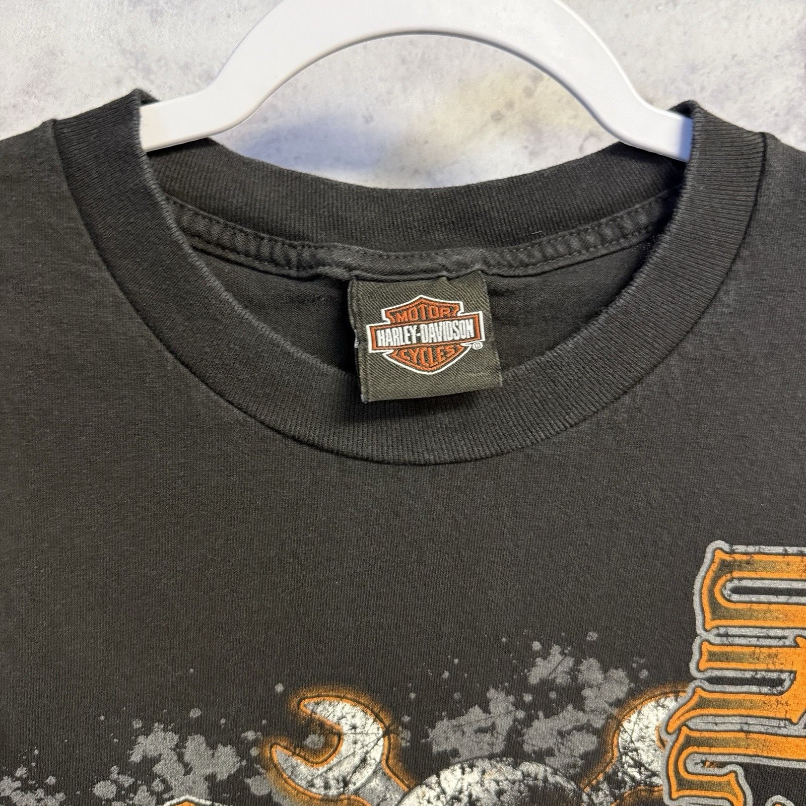Harley Davidson Harley Davidson T Shirt Mens XL 22.5x29 Black 2014 Biker Flo Size US XL / EU 56 / 4 - 3 Thumbnail
