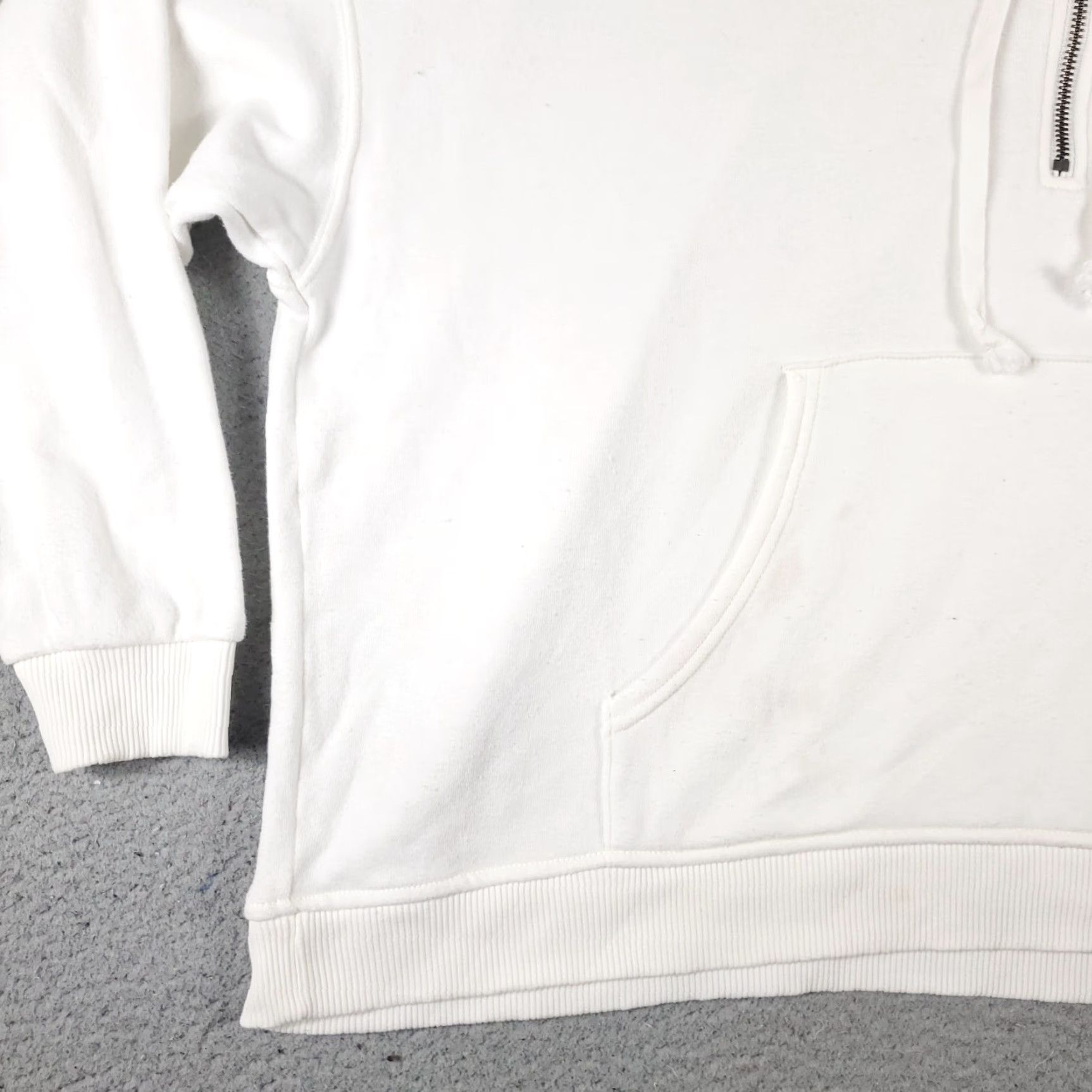 American Eagle Outfitters American Eagle Hoodie Adult Small White Pullover Sweatshirt Long Sleeve Mock Neck Mens Size US S / EU 44-46 / 1 - 3 Thumbnail