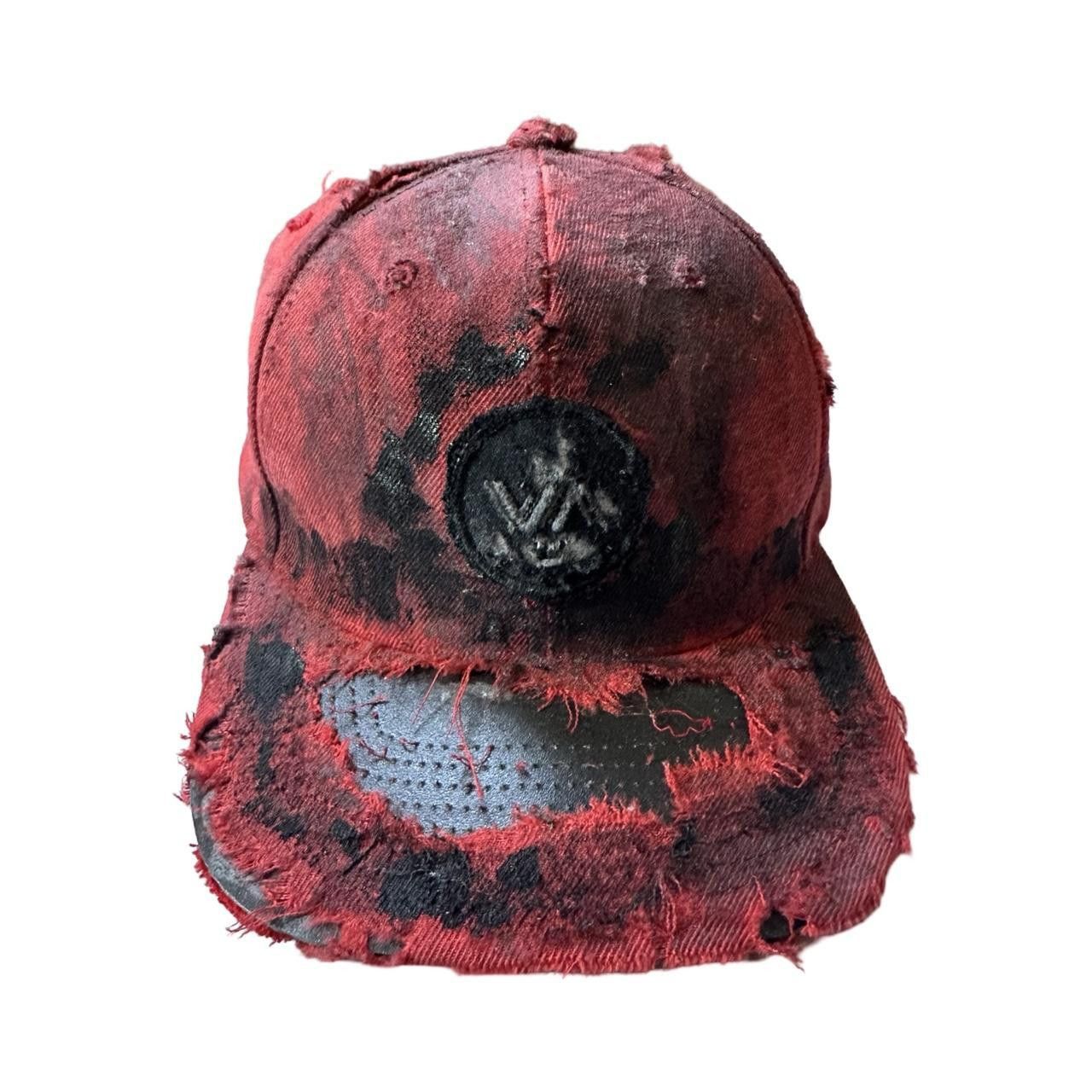 RVCA Custom RVCA Red & black distressed SnapBack cap Size ONE SIZE - 1 Thumbnail